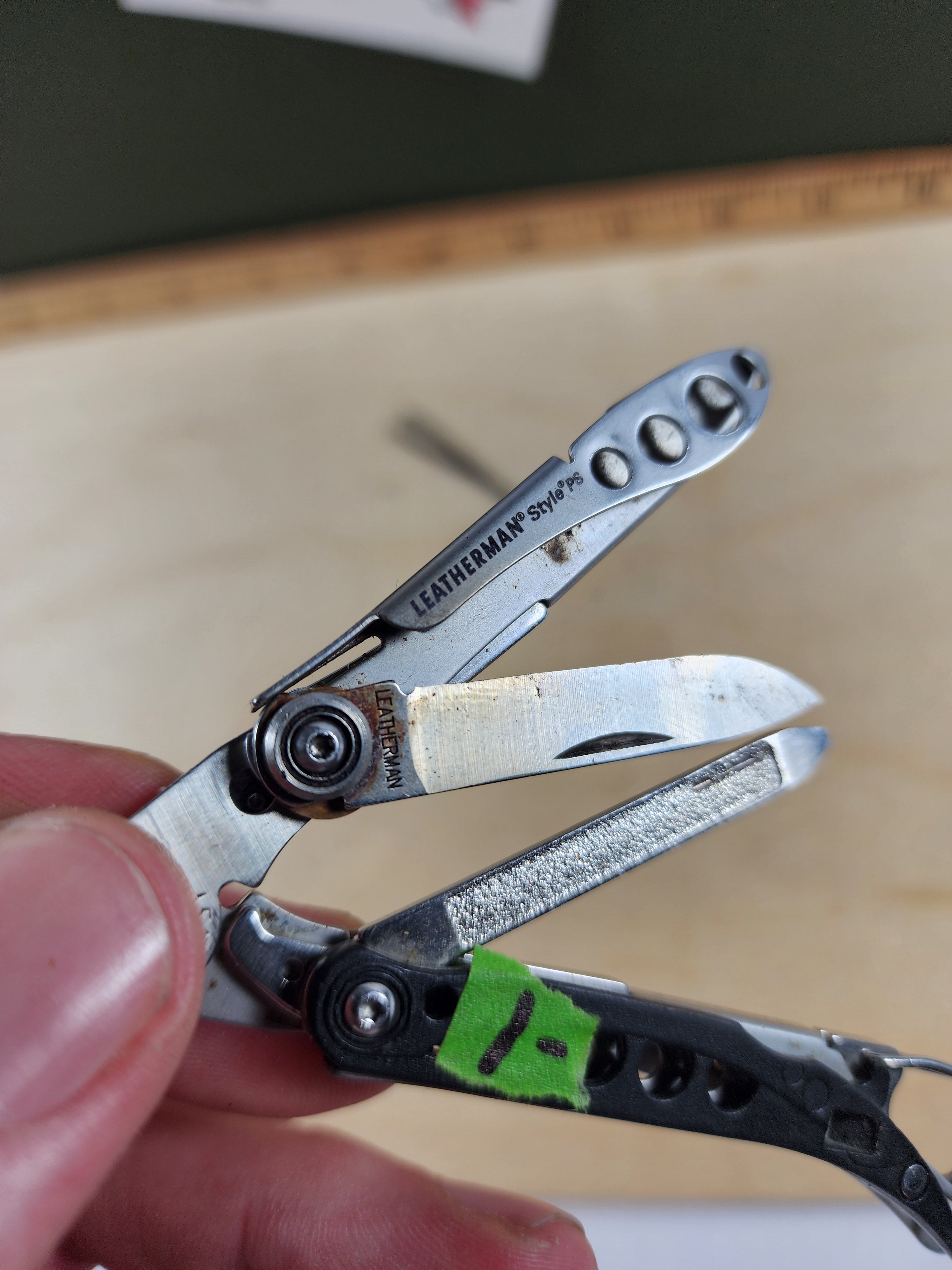 Leatherman Style PS #-1 Customized, scissors replaced with blade
