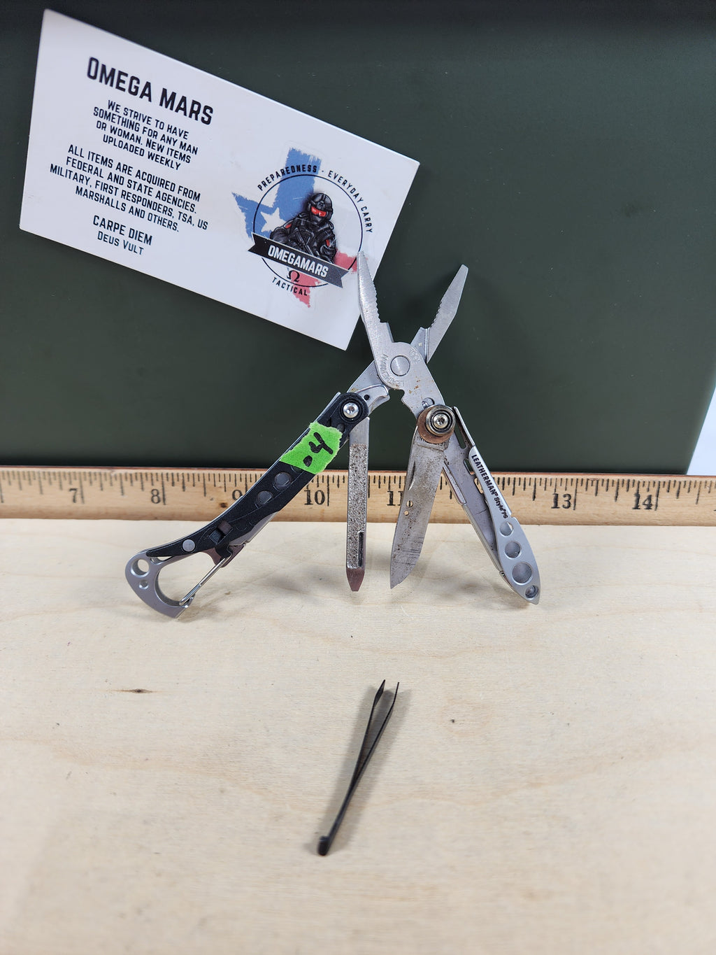 Leatherman Style PS #-4 Customized, knife replaced scissors, light usage, dirty