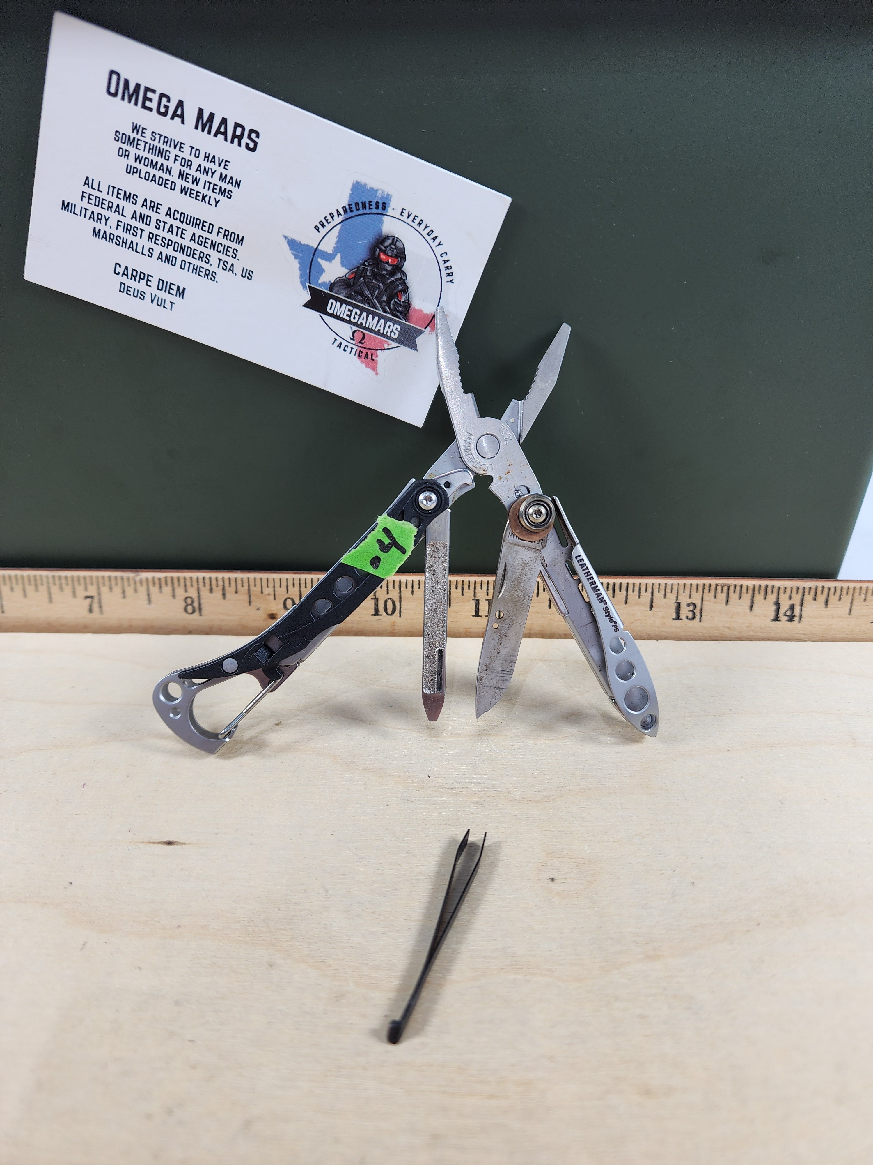Leatherman Style PS #-4 Customized, knife replaced scissors, light usage, dirty