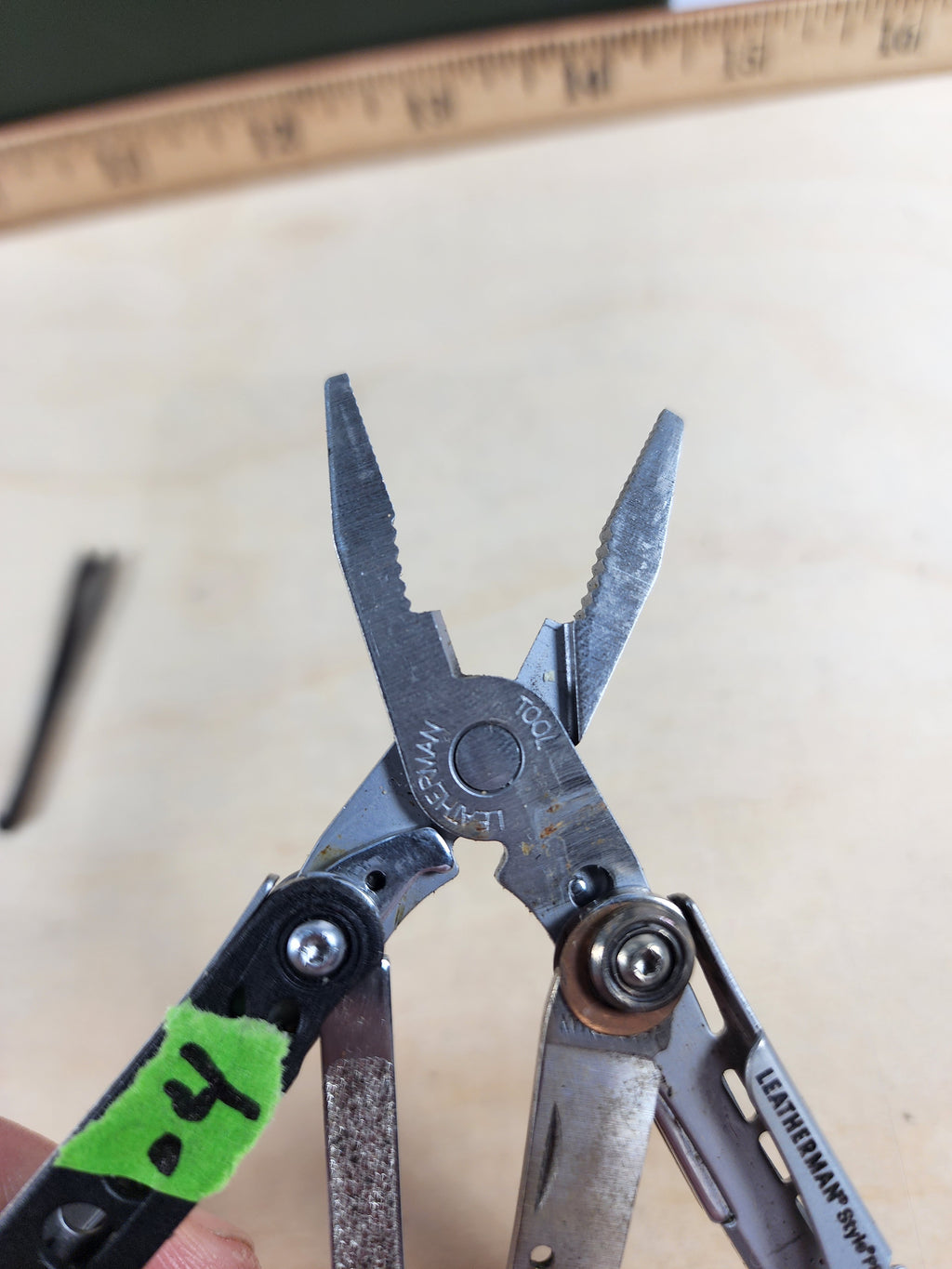 Leatherman Style PS #-4 Customized, knife replaced scissors, light usage, dirty