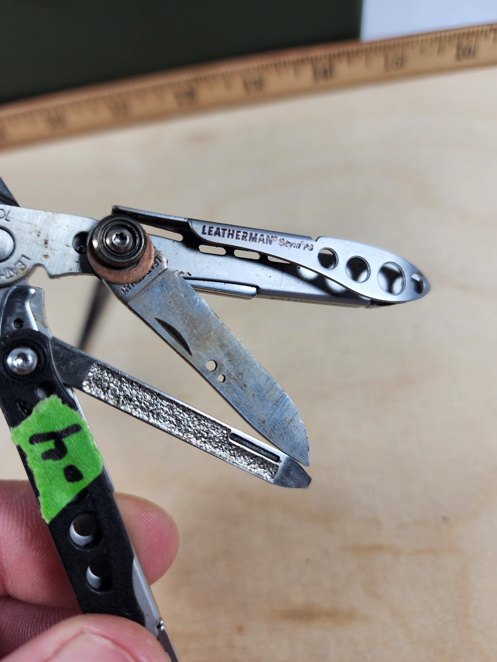 Leatherman Style PS #-4 Customized, knife replaced scissors, light usage, dirty