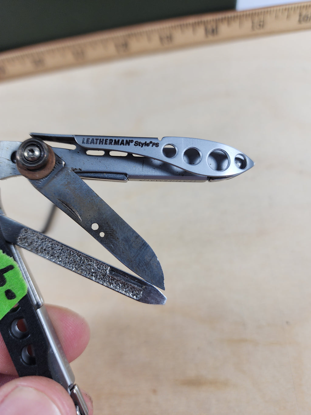 Leatherman Style PS #-4 Customized, knife replaced scissors, light usage, dirty