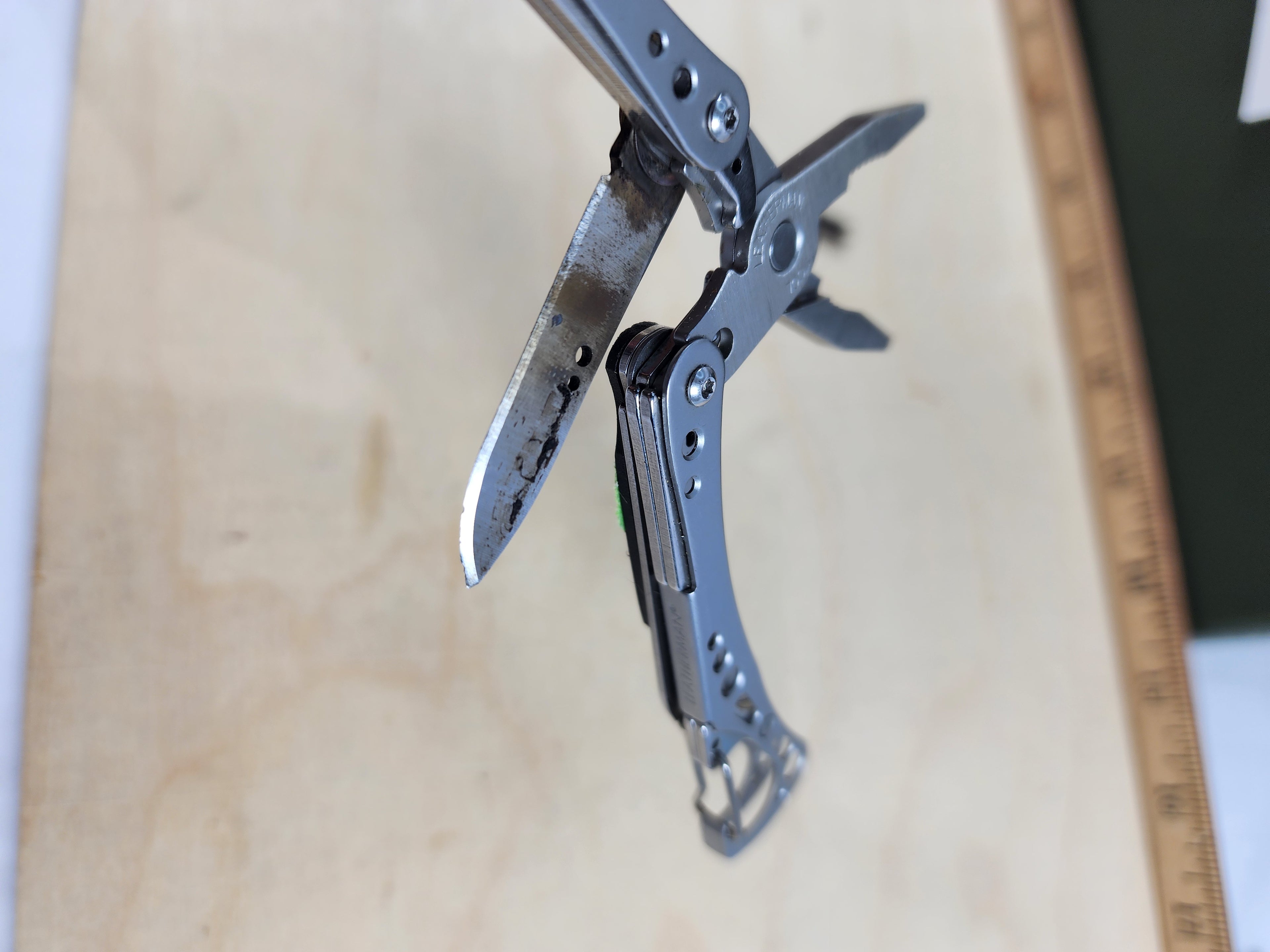 Leatherman Style PS #-4 Customized, knife replaced scissors, light usage, dirty