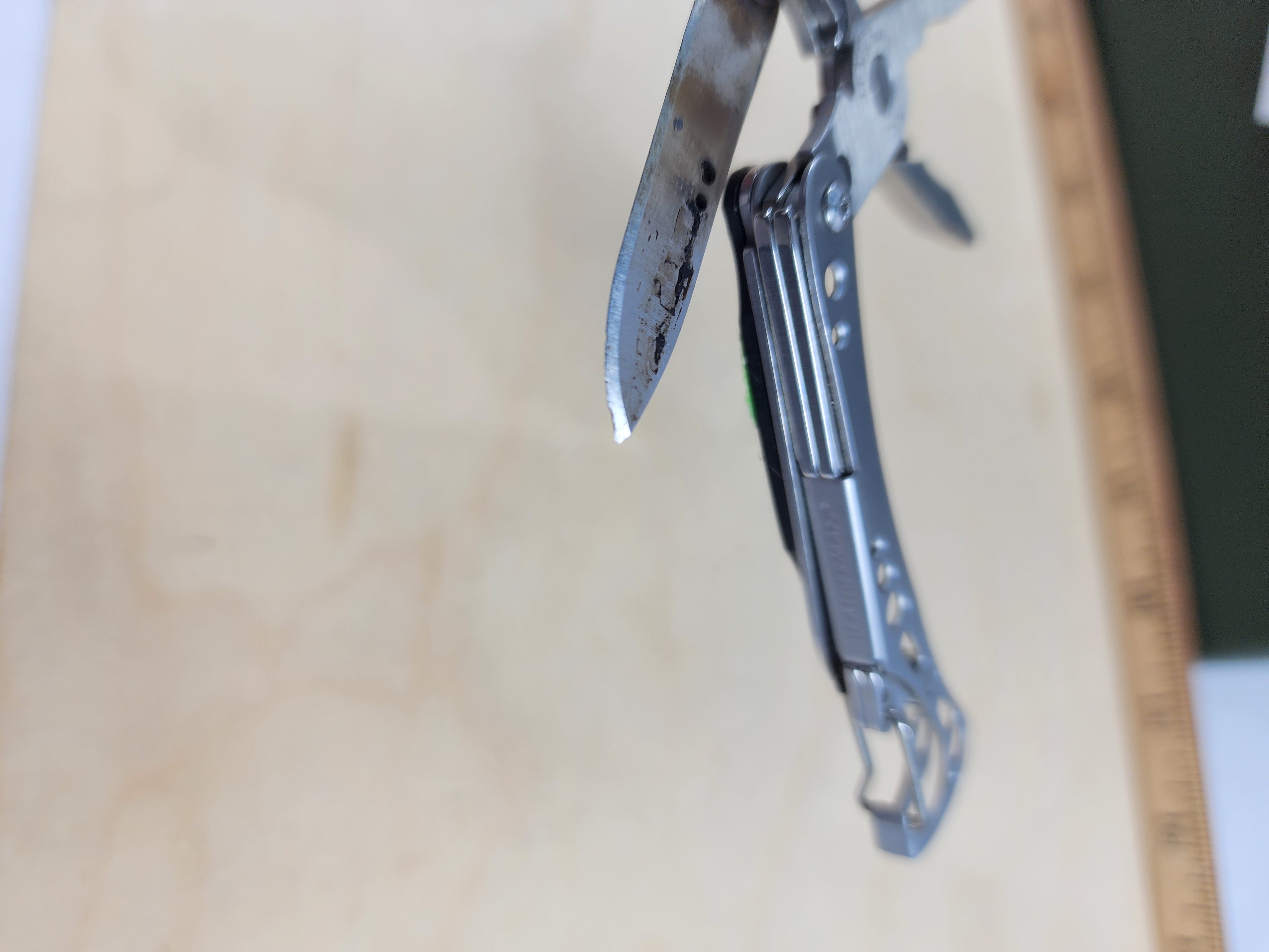 Leatherman Style PS #-4 Customized, knife replaced scissors, light usage, dirty