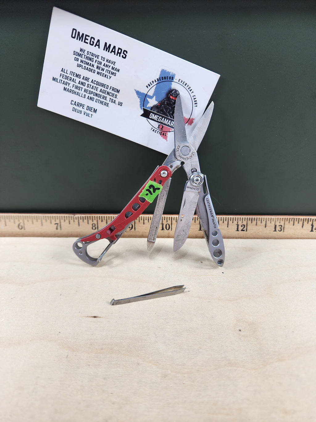 Leatherman Style CS #-12 Red Light usage, dirty