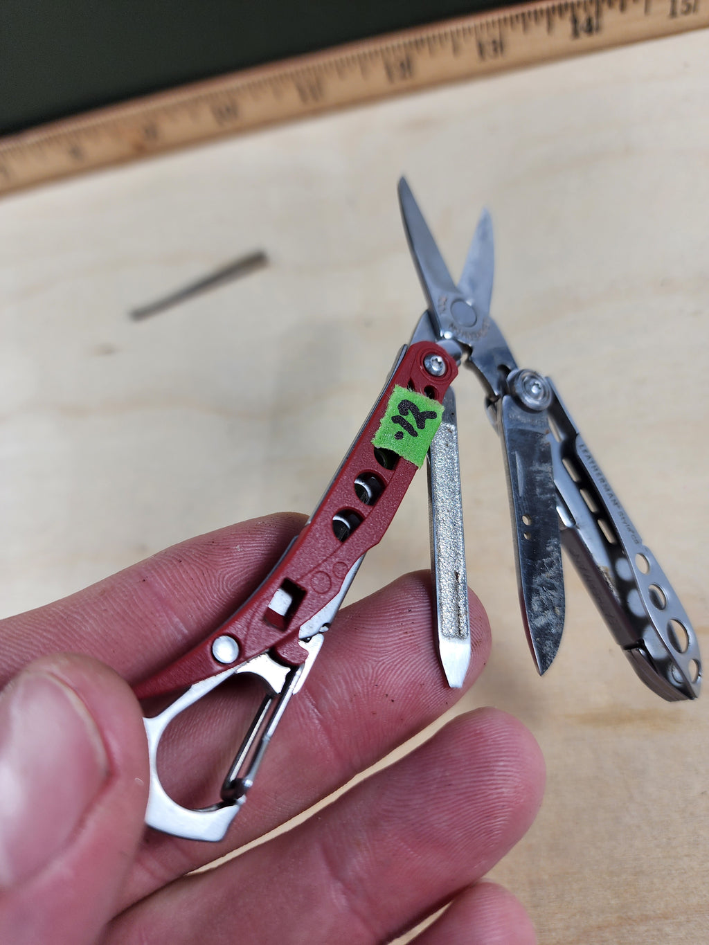 Leatherman Style CS #-12 Red Light usage, dirty