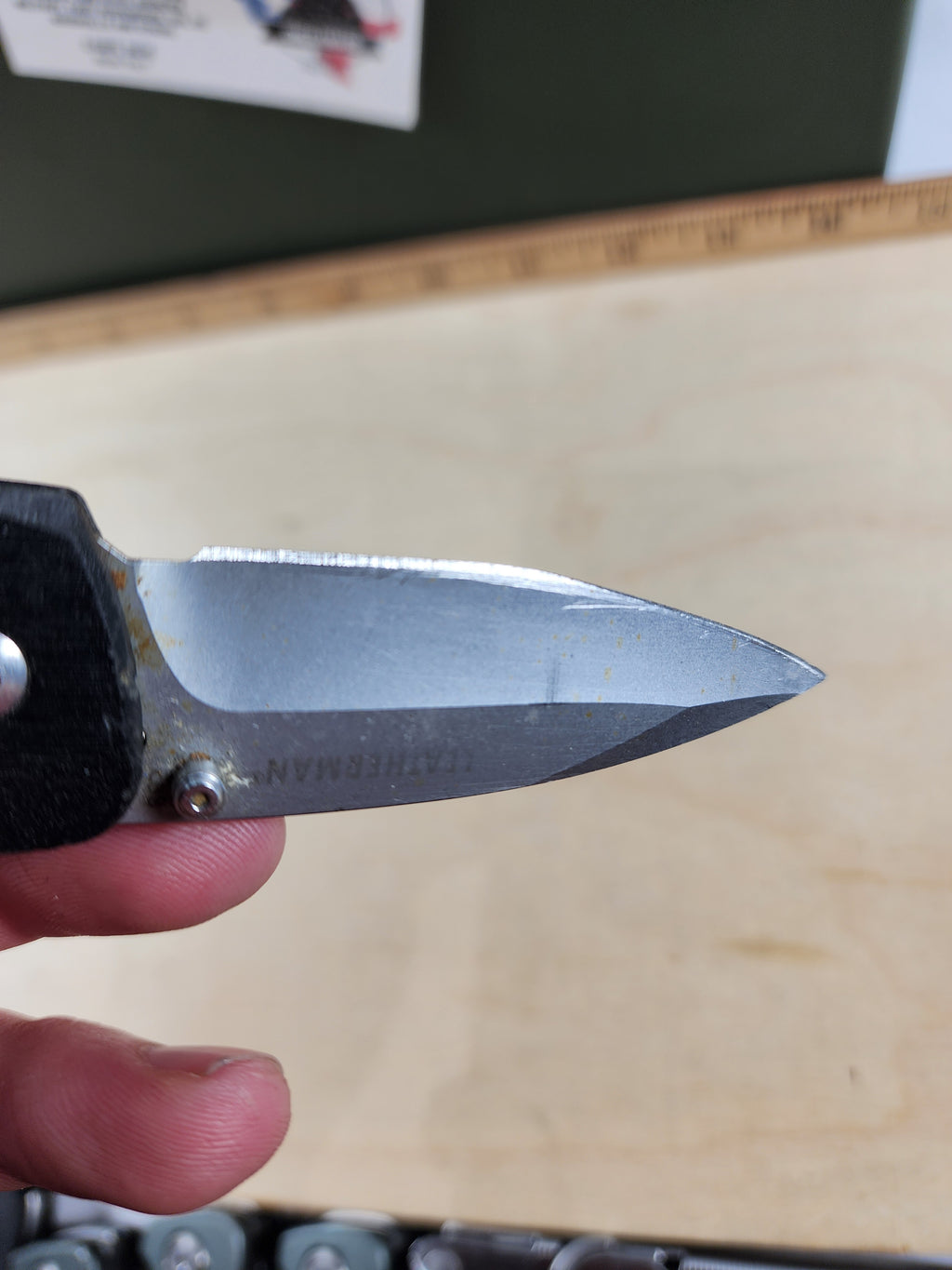 Leatherman c33x #-24 resharpened, light usage