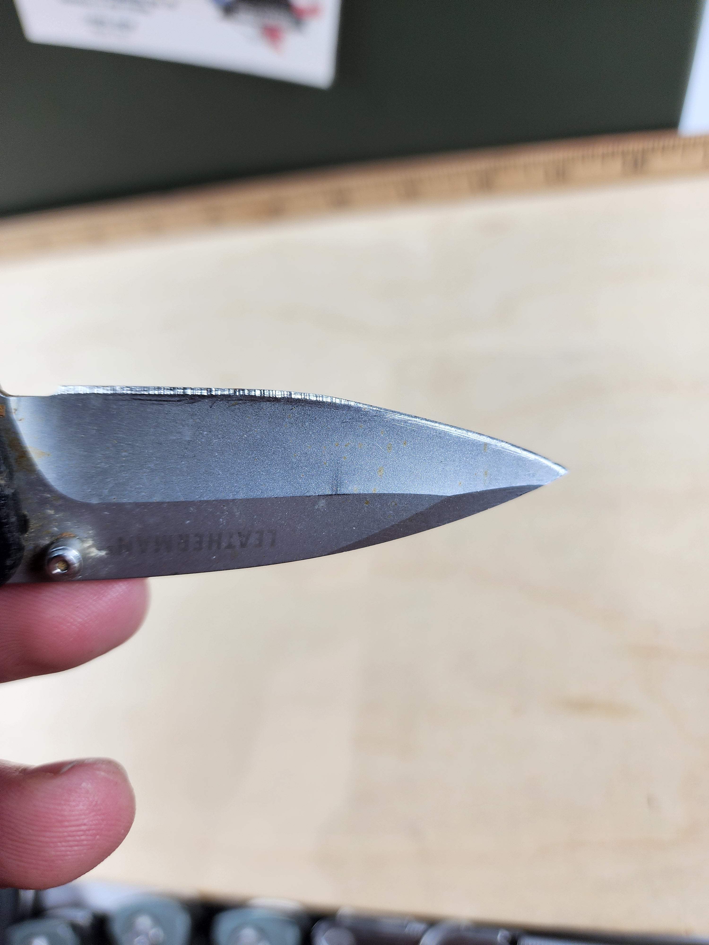 Leatherman c33x #-24 resharpened, light usage