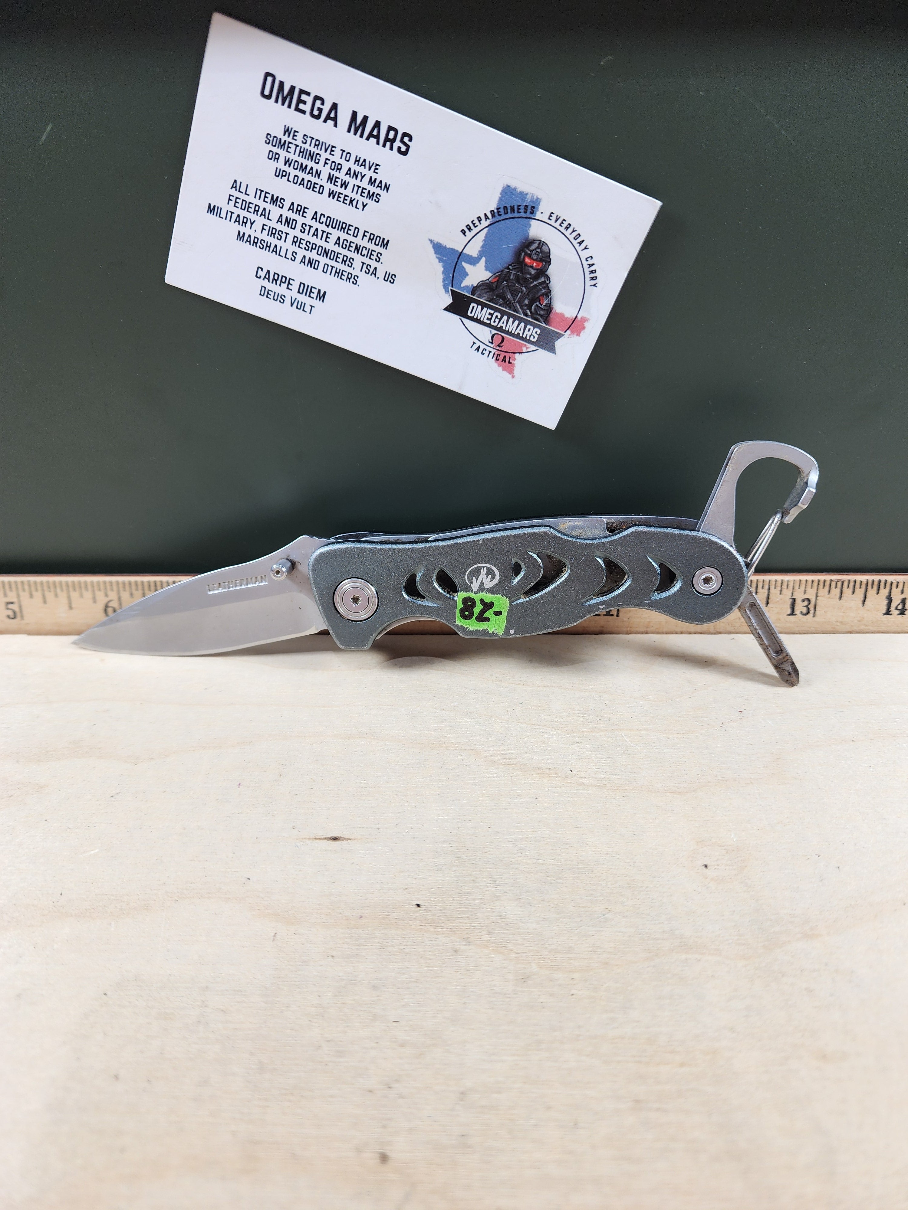 Leatherman C308 #-28 Light usage, Dirty, appears resharpened, limited edition