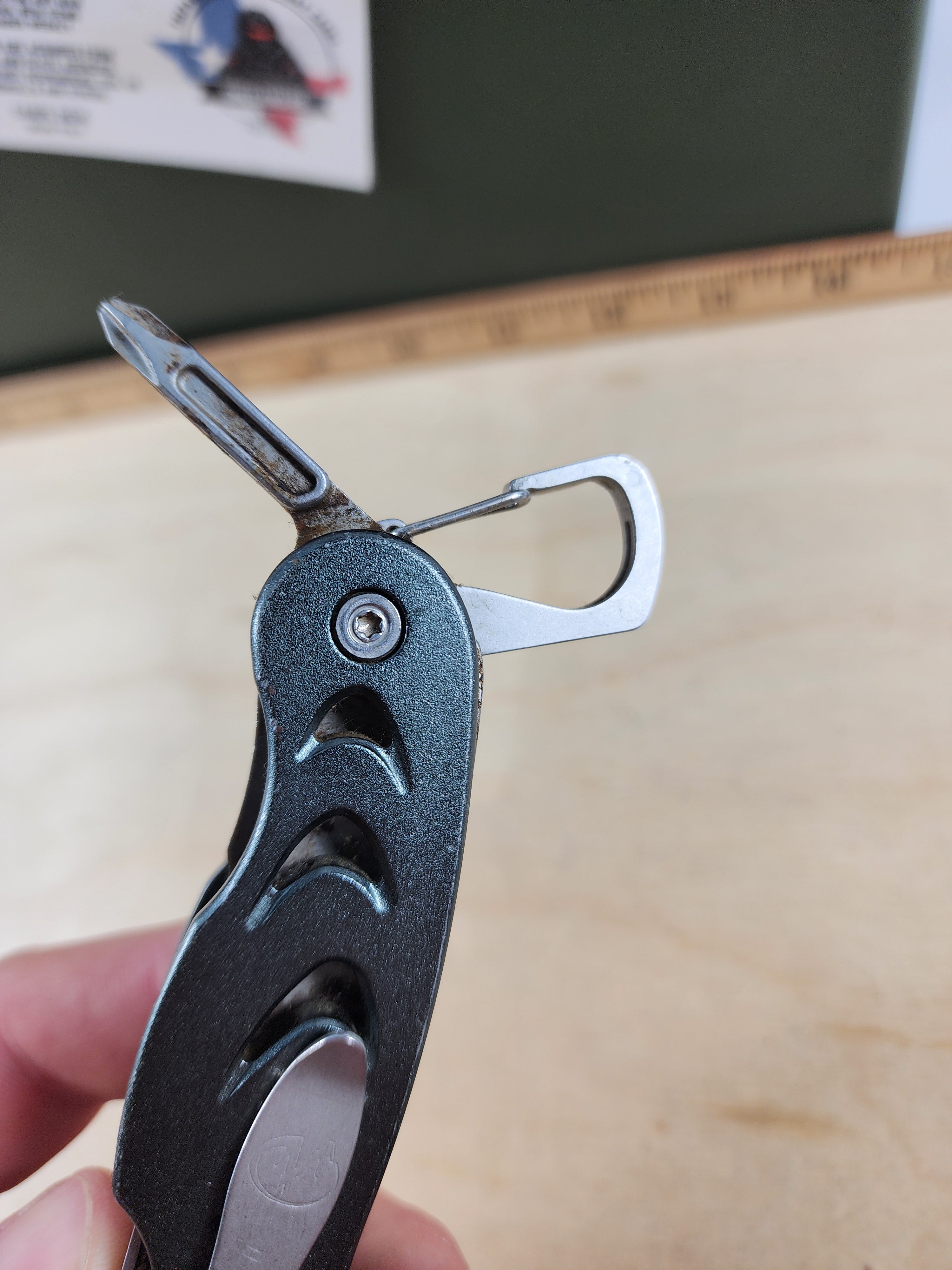 Leatherman C308 #-28 Light usage, Dirty, appears resharpened, limited edition