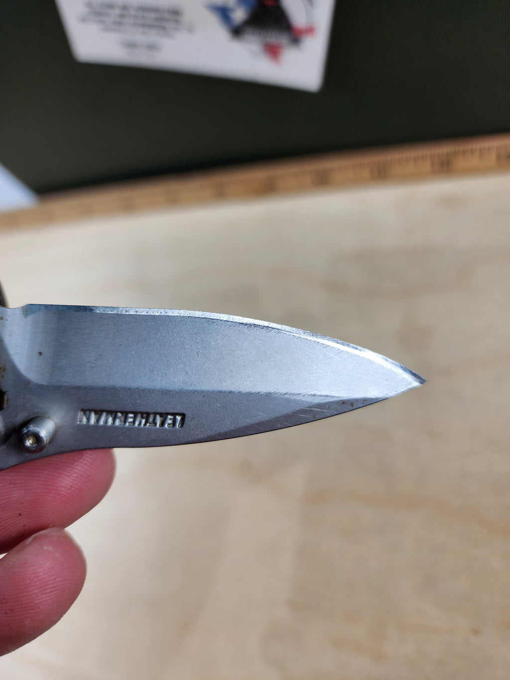 Leatherman C308 #-28 Light usage, Dirty, appears resharpened, limited edition