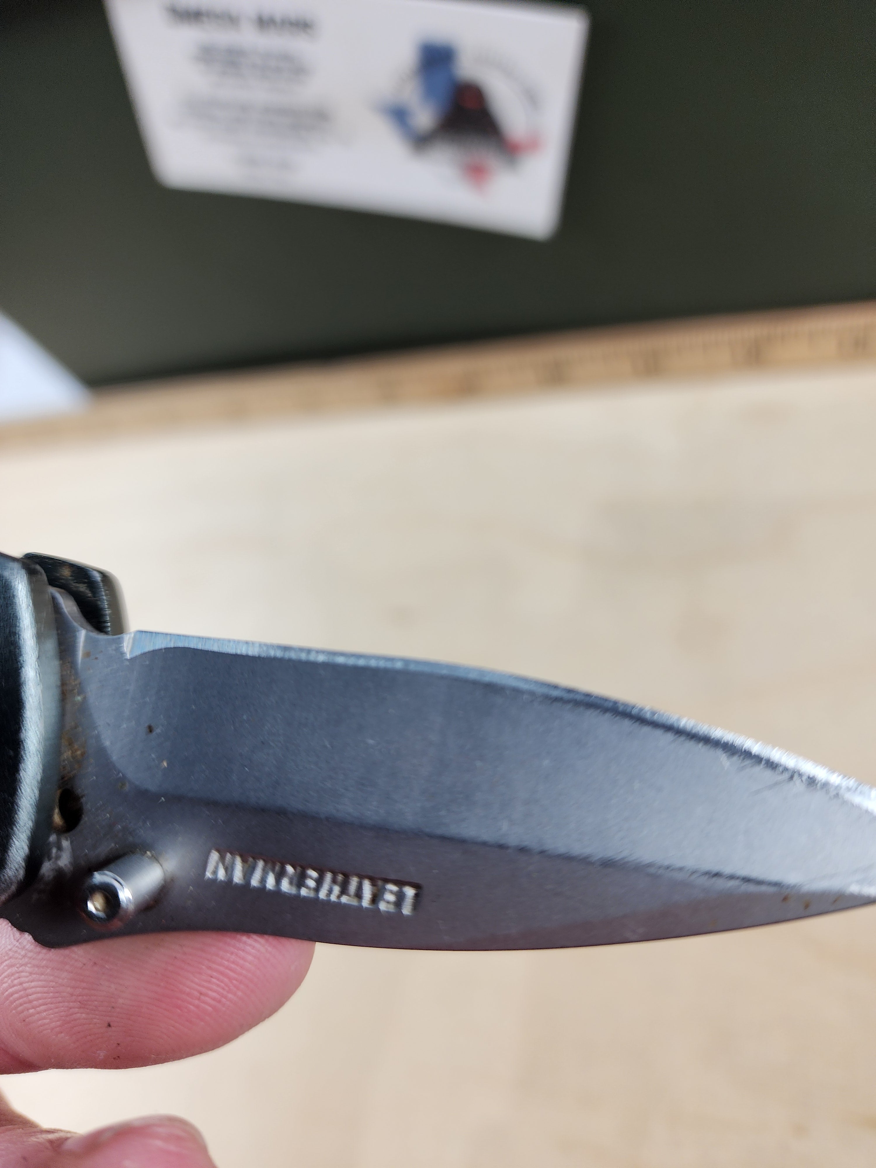 Leatherman C308 #-28 Light usage, Dirty, appears resharpened, limited edition