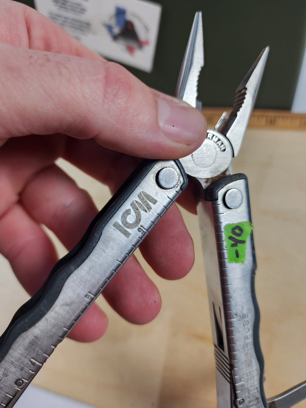 Leatherman Fuse #-40 Blade resharpened, dirty, light usage