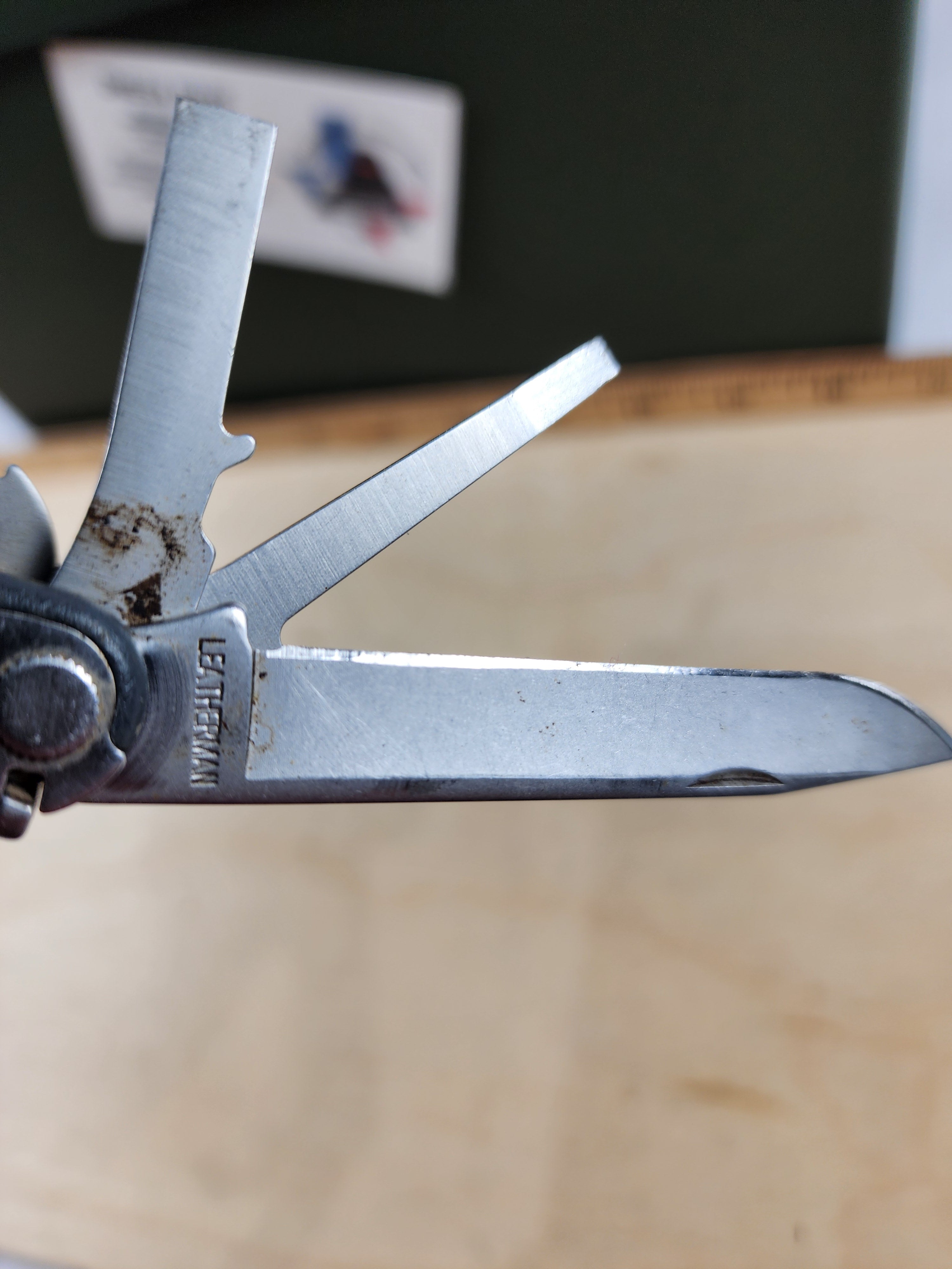 Leatherman Fuse #-40 Blade resharpened, dirty, light usage