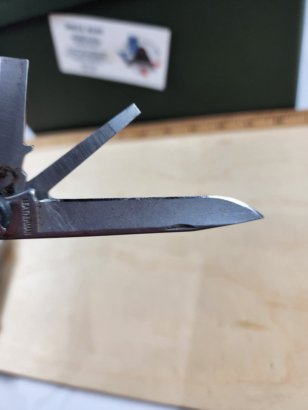 Leatherman Fuse #-40 Blade resharpened, dirty, light usage
