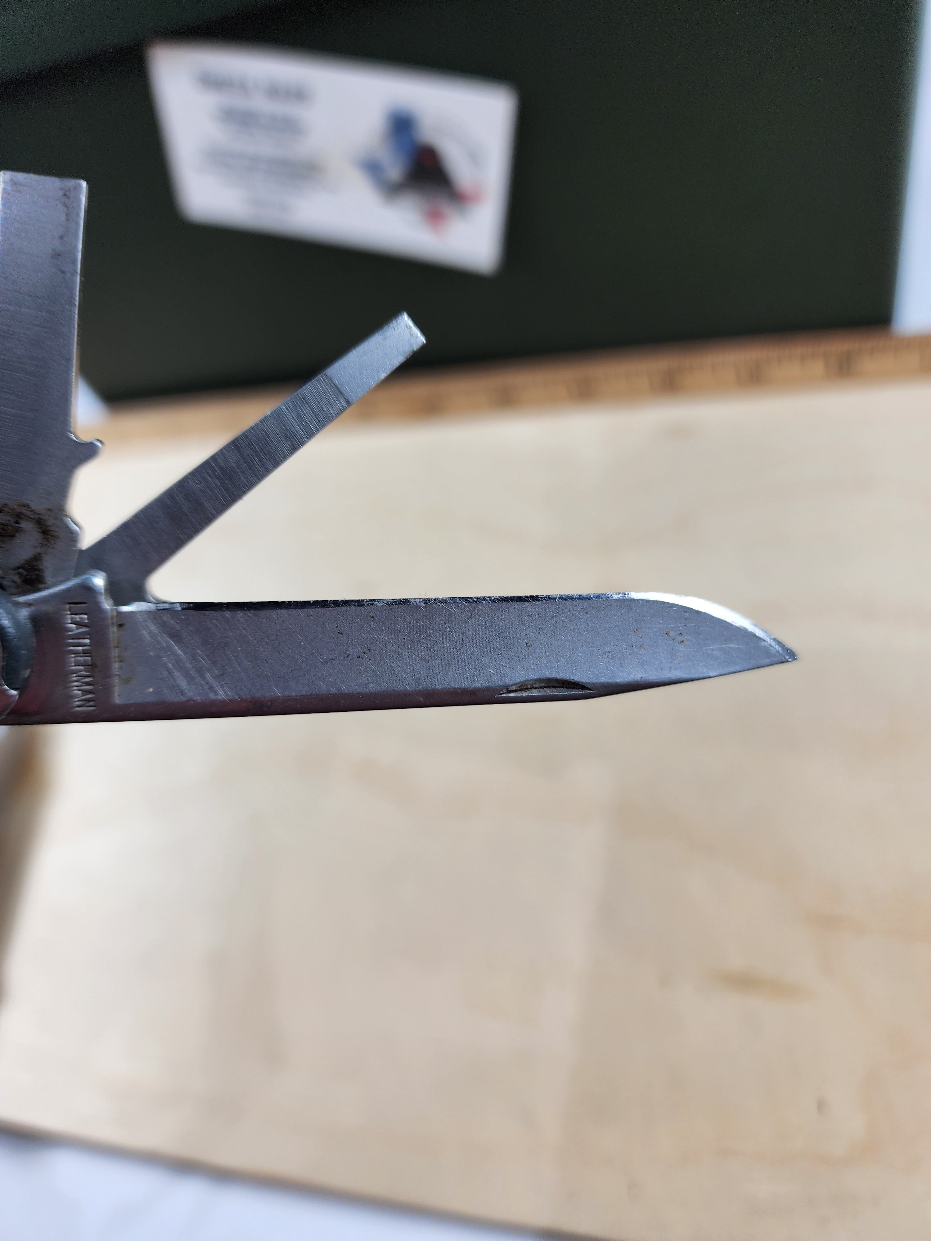 Leatherman Fuse #-40 Blade resharpened, dirty, light usage