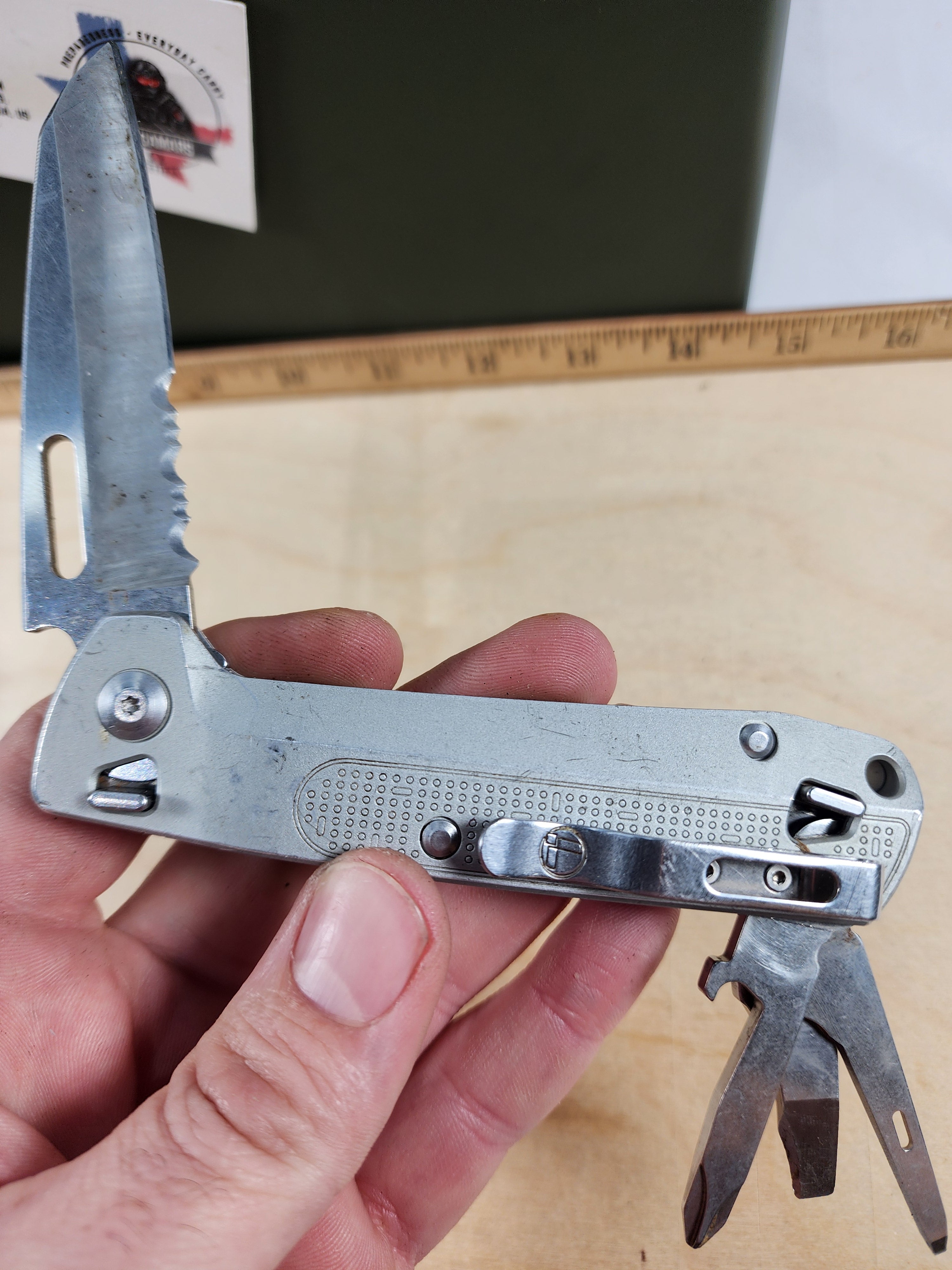 Leatherman Free K2X #-49 Light Usage, dirty