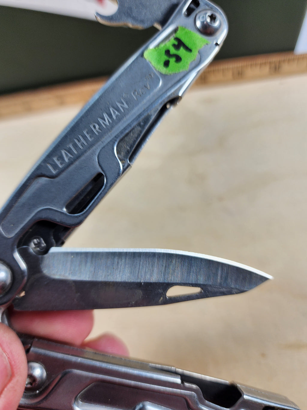 Leatherman Rev #-54 Light usage, wire cutters chipped