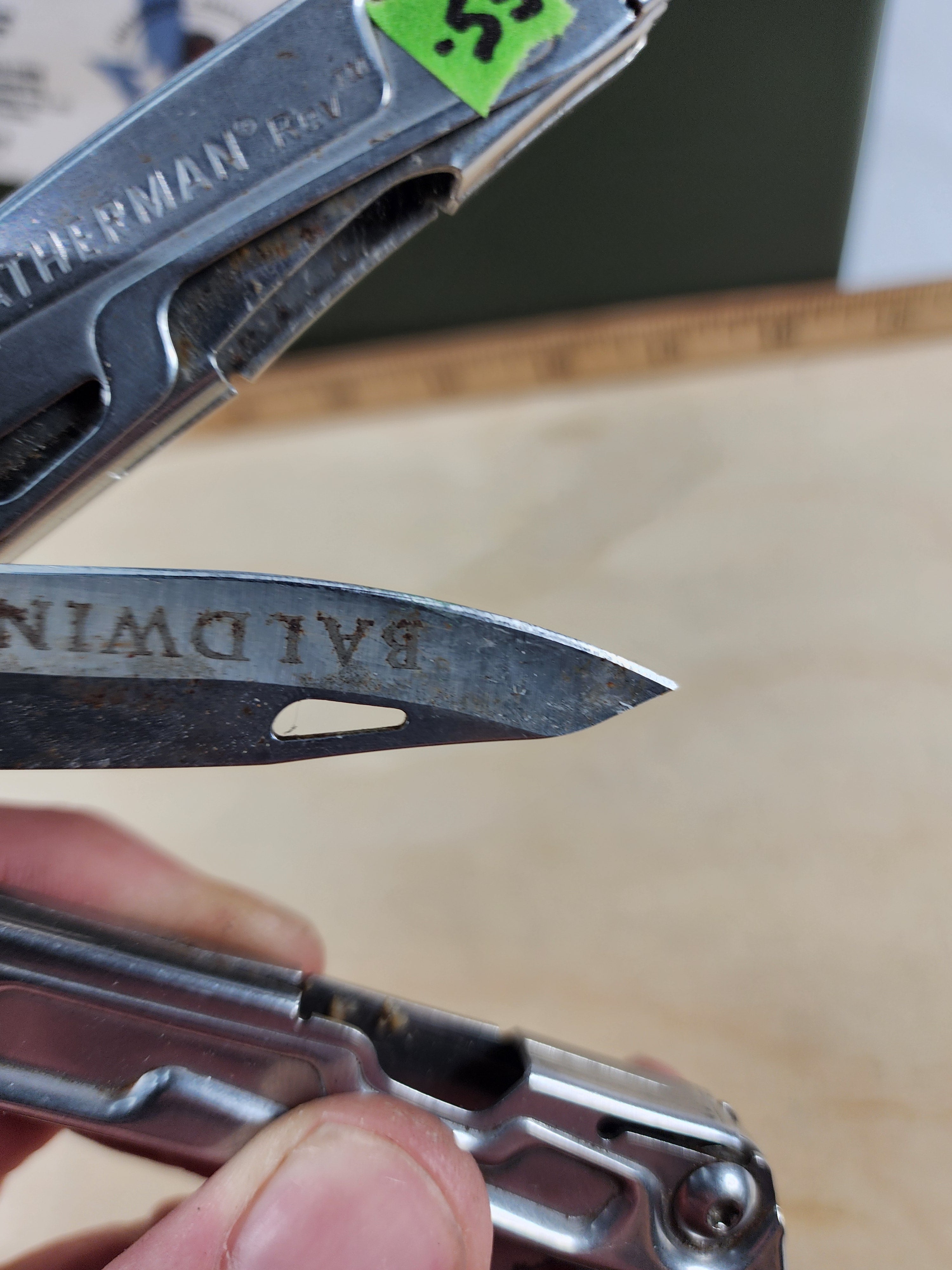 Leatherman Rev #-55 Dirty, possible rust