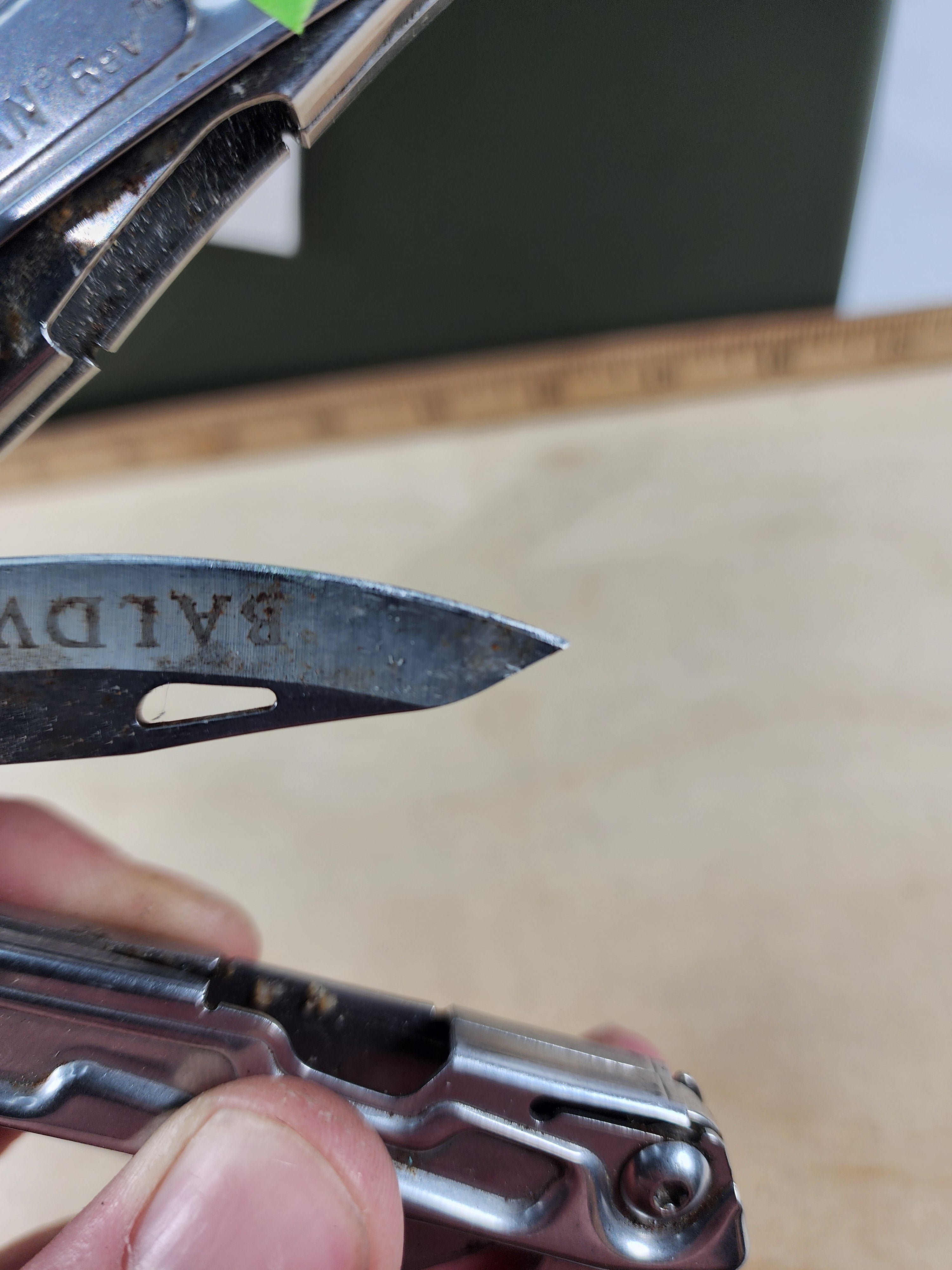 Leatherman Rev #-55 Dirty, possible rust