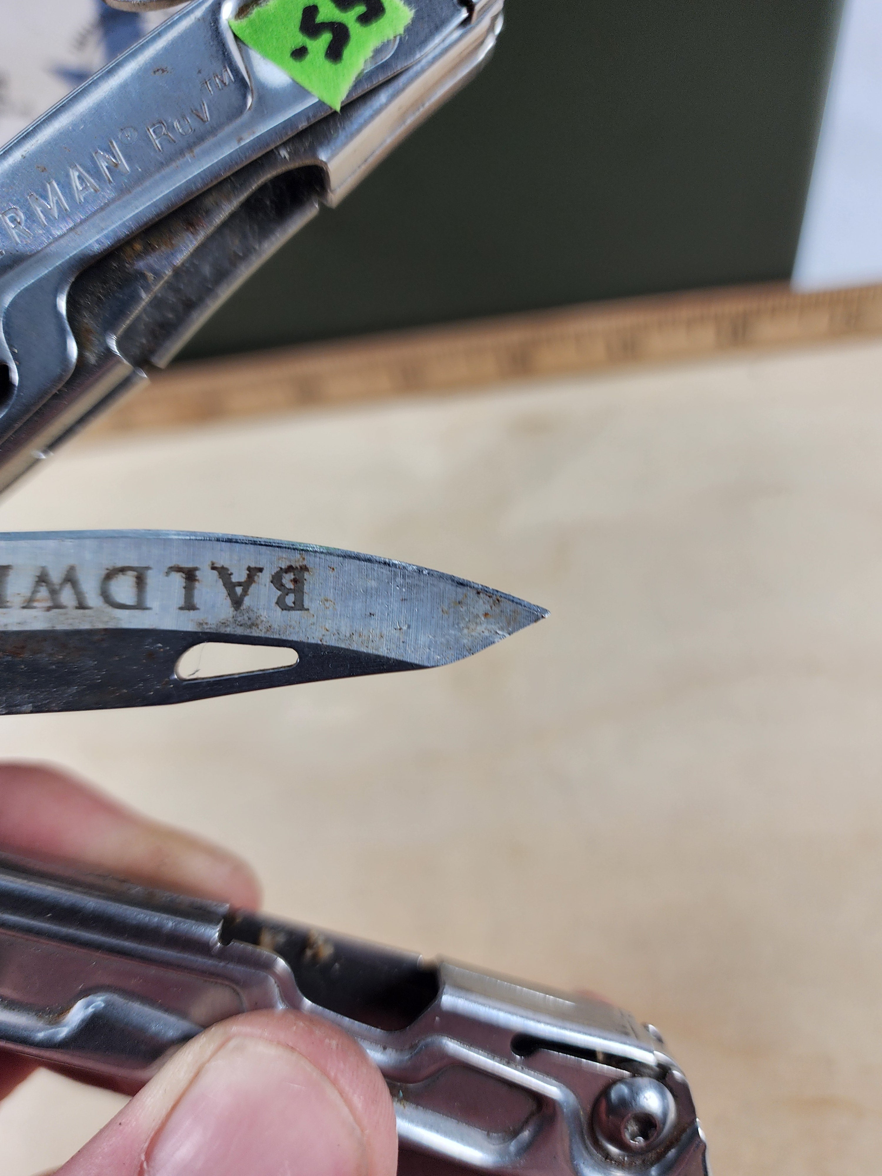Leatherman Rev #-55 Dirty, possible rust