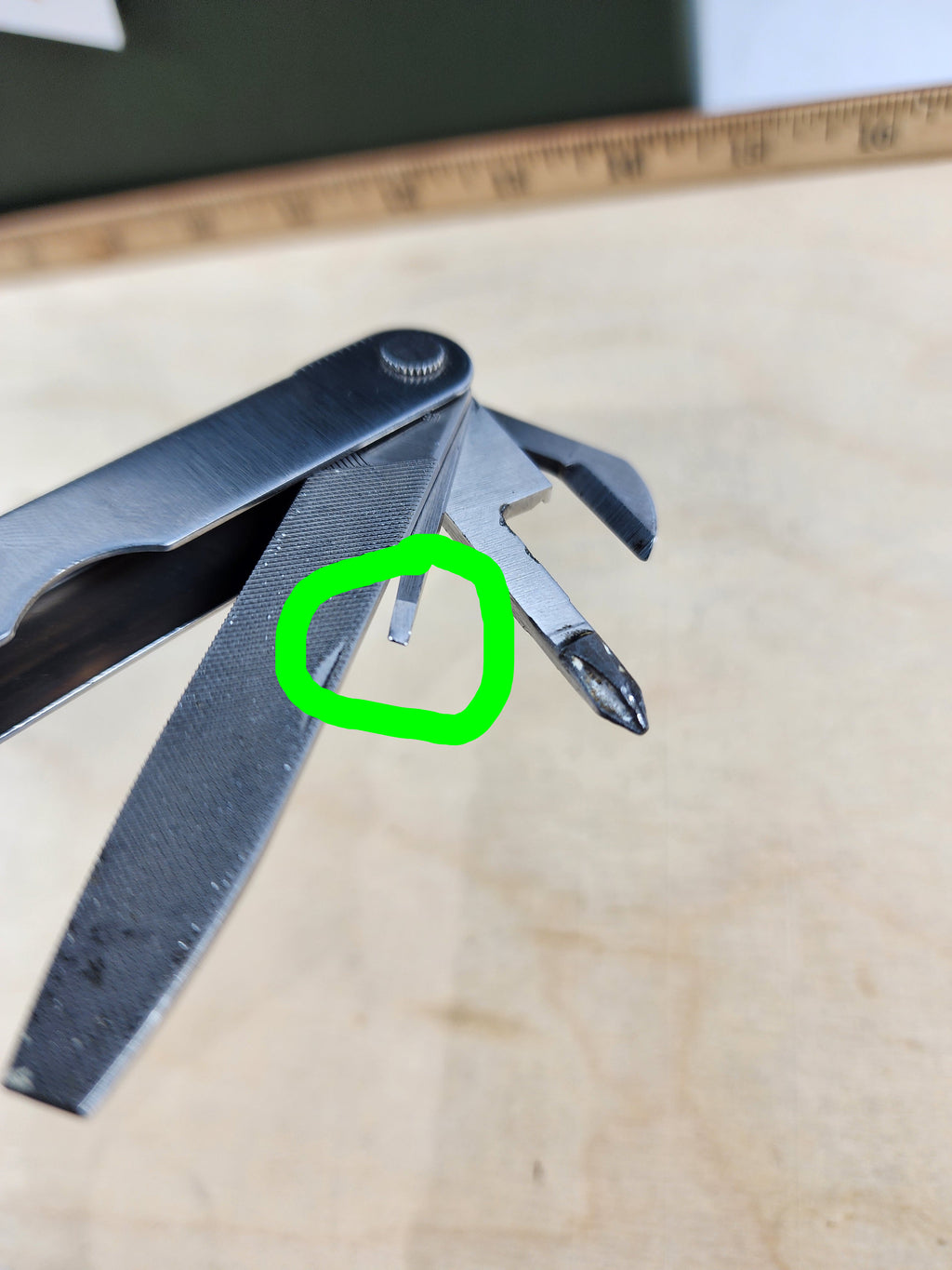 Leatherman PST #-81 Original, light usage, 0894/0994, small screwdriver slightly bent