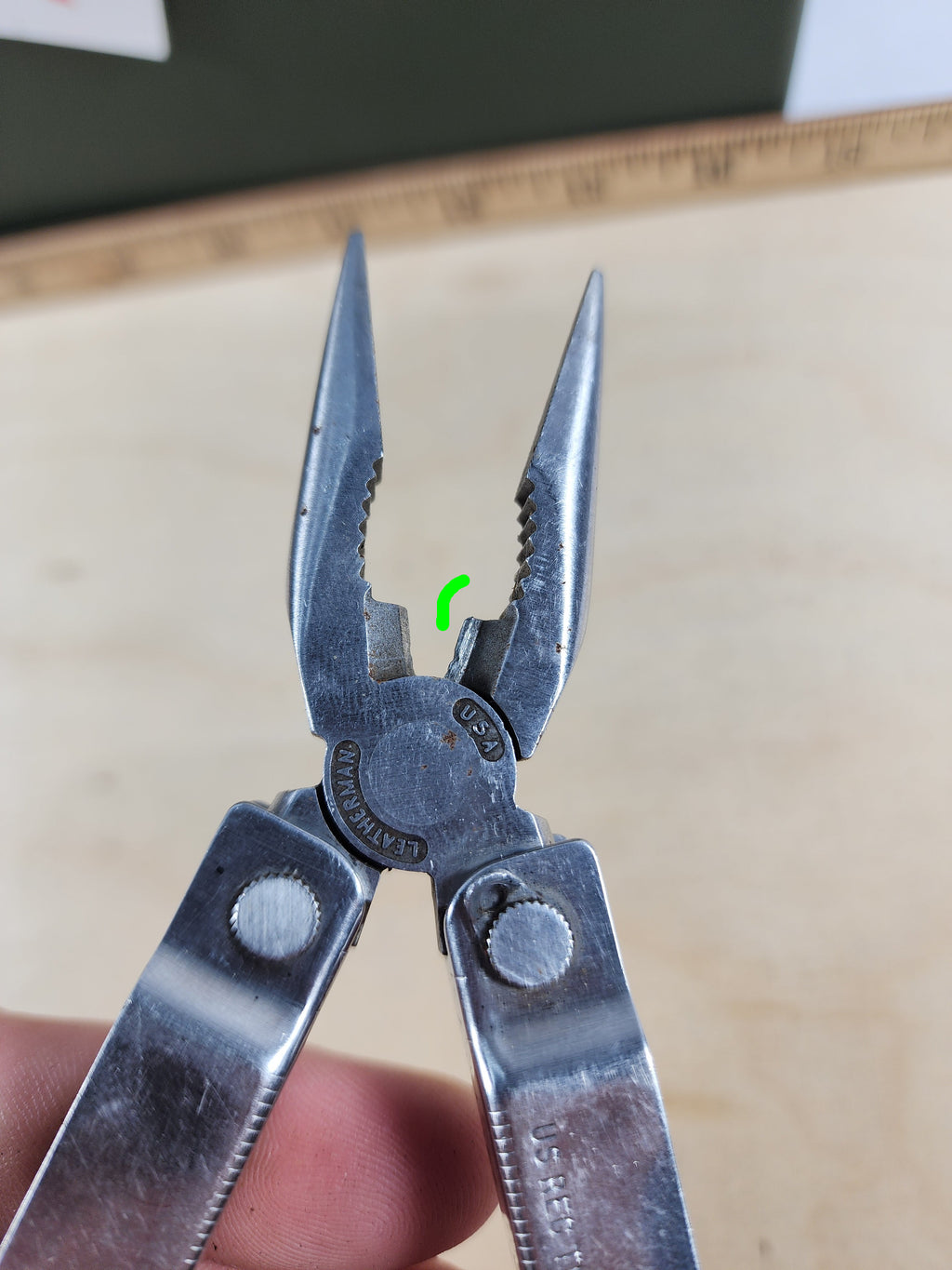 Leatherman PST #-90 Original, light usage, 0894 dates, wirecutter damaged