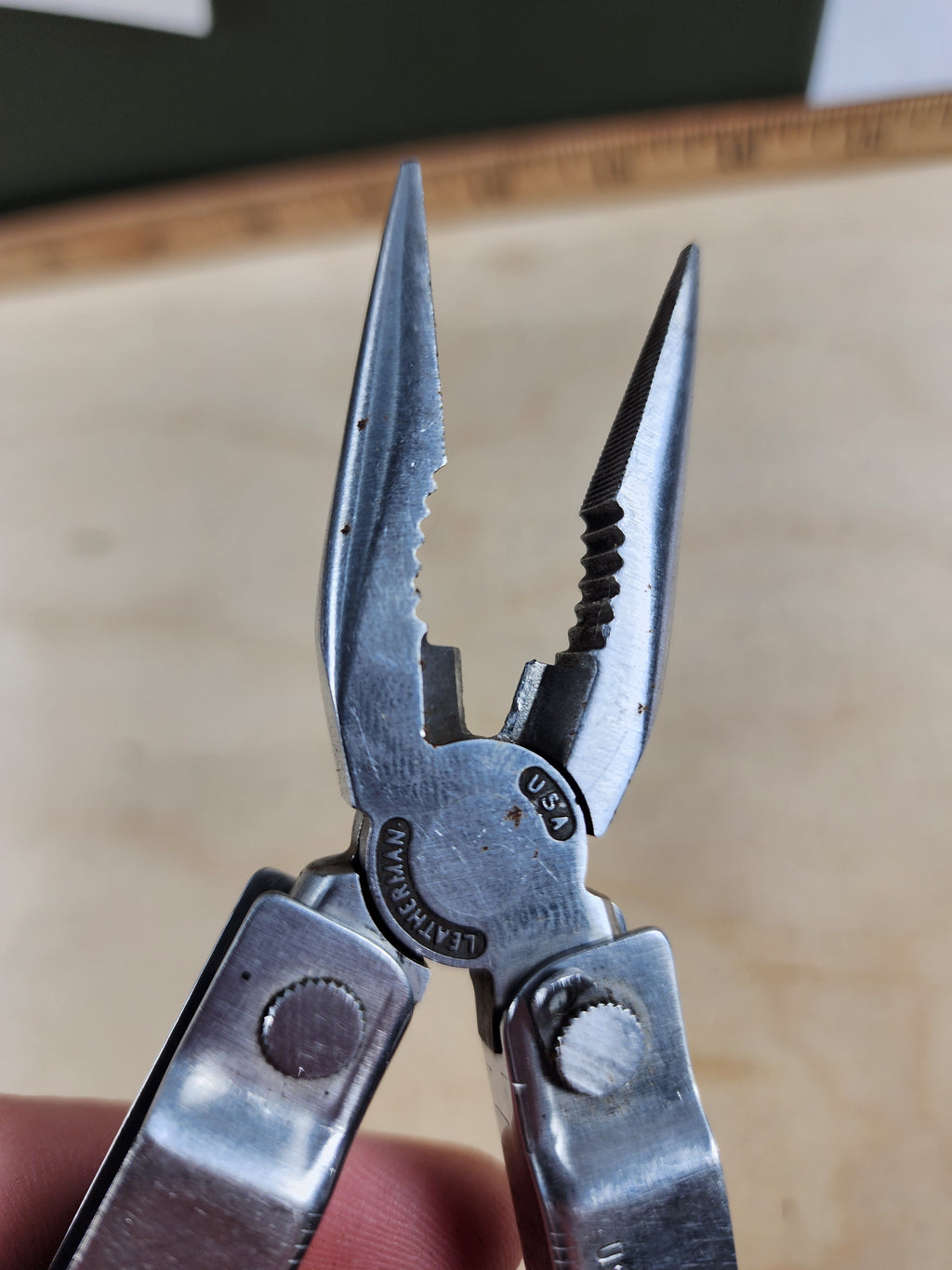 Leatherman PST #-90 Original, light usage, 0894 dates, wirecutter damaged