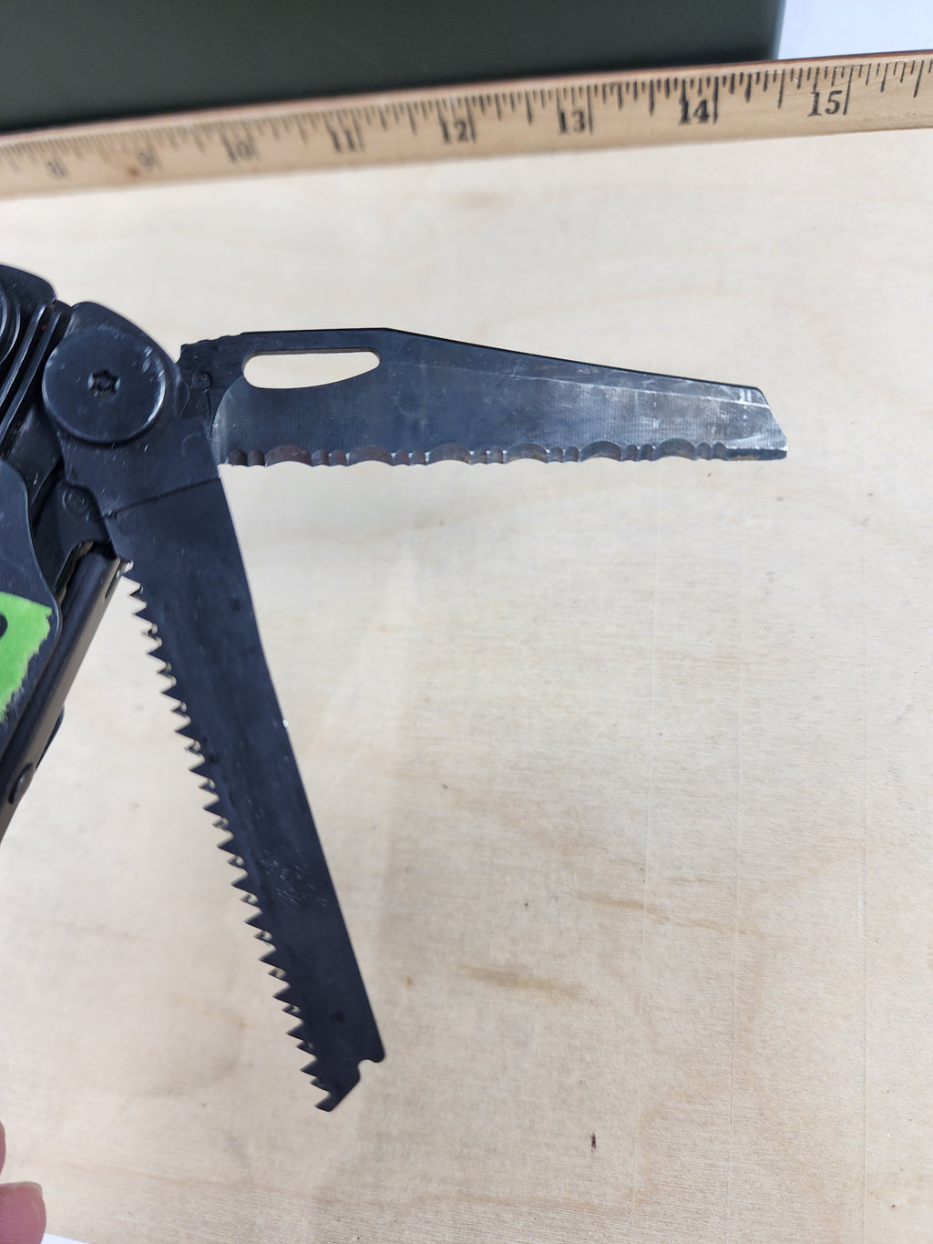 Leatherman Wave #-110 knife resharpened, light usage, dirty