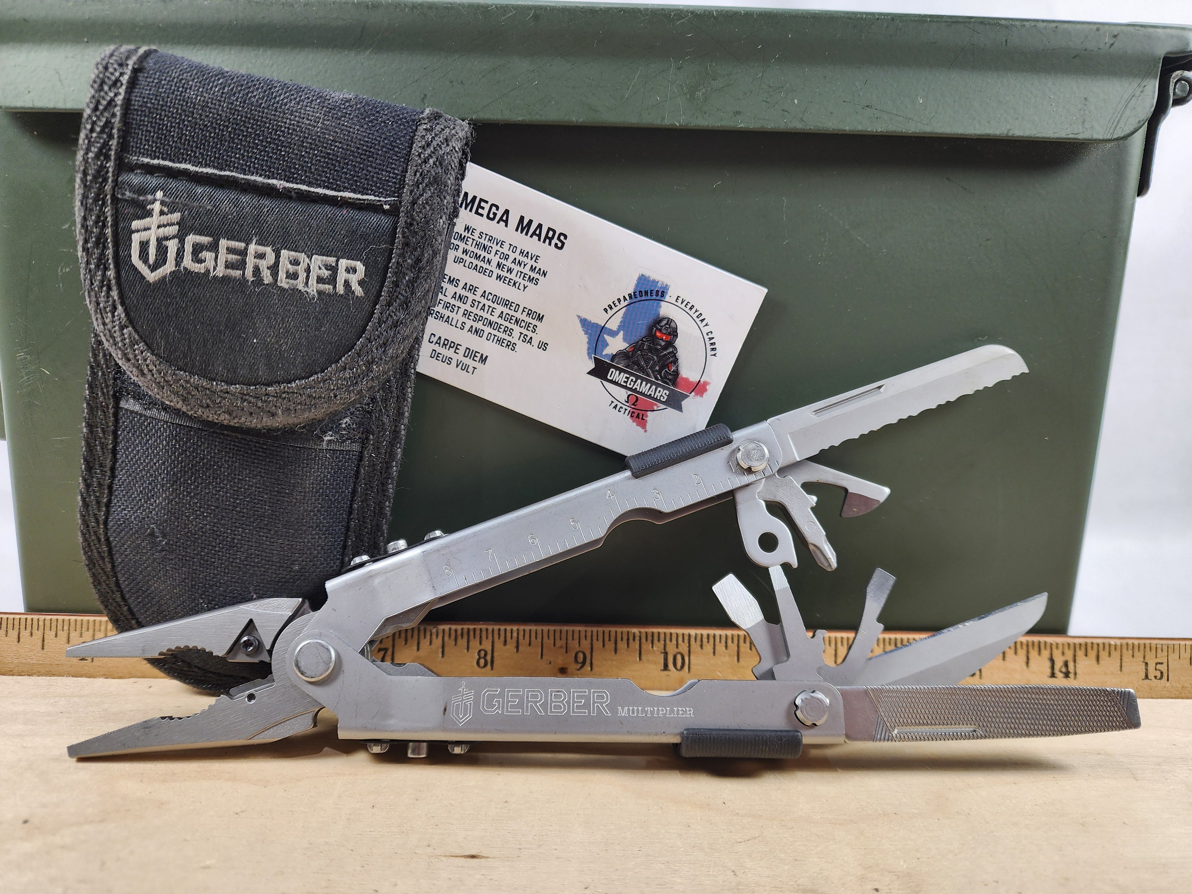 Gerber Multi-Plier 600 - Stainless/Black Carbide Cutters (MSRP $124.95)