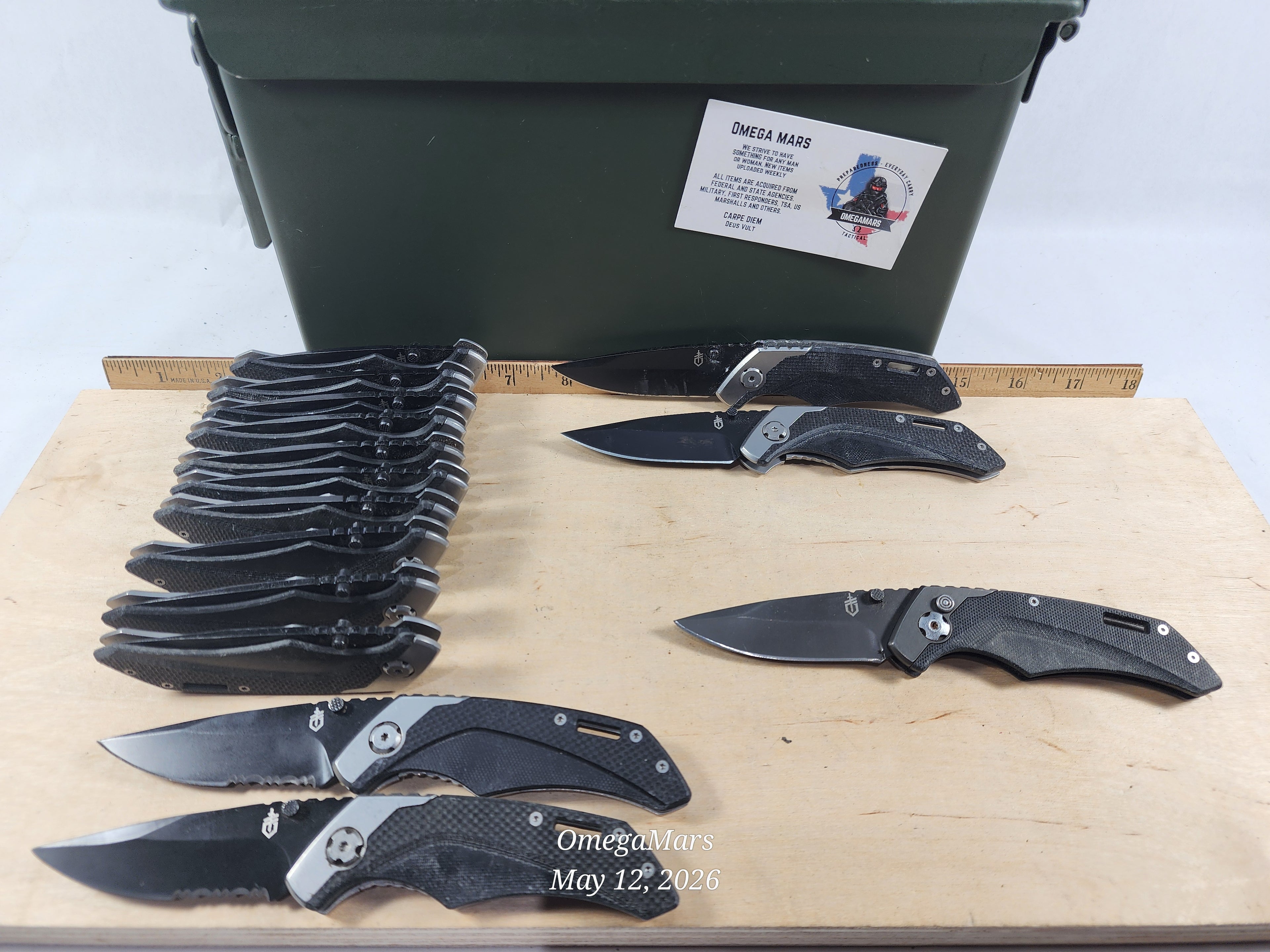 Gerber Contrast Drop Point Serrated Folding Knife 31-000596
