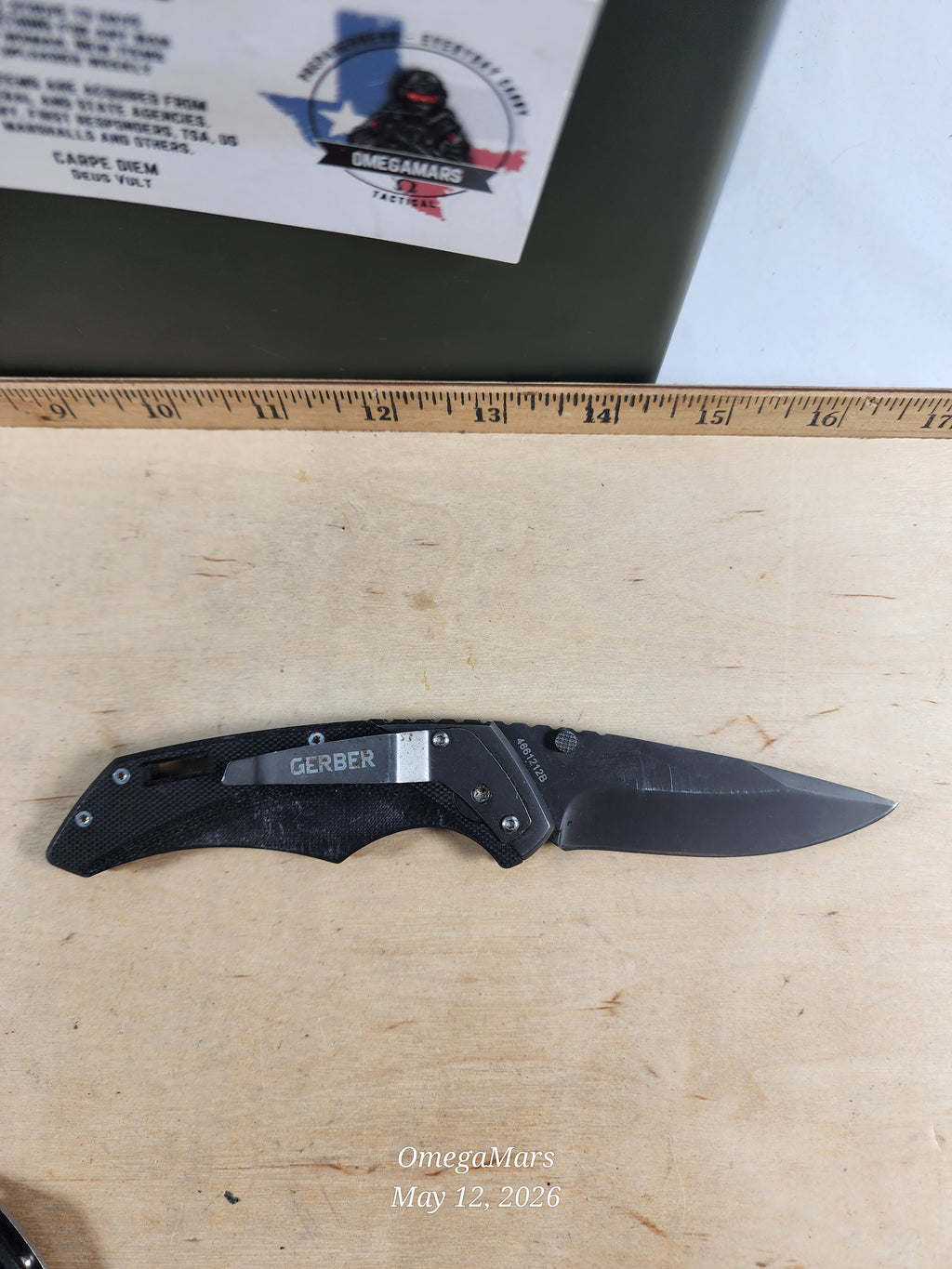 Gerber Contrast Drop Point Serrated Folding Knife 31-000596