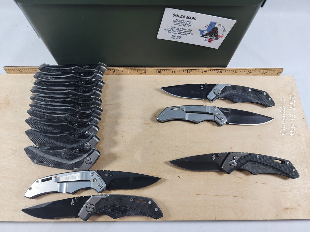 Gerber Contrast Drop Point Serrated Folding Knife 31-000596