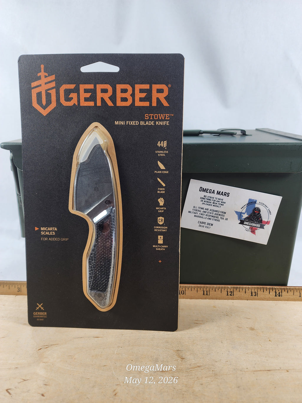 Gerber Stowe Fixed Blade Micarta