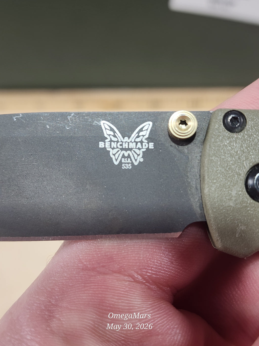 BENCHMADE 535 Bugout S30V - Light Usage - Dirty #1