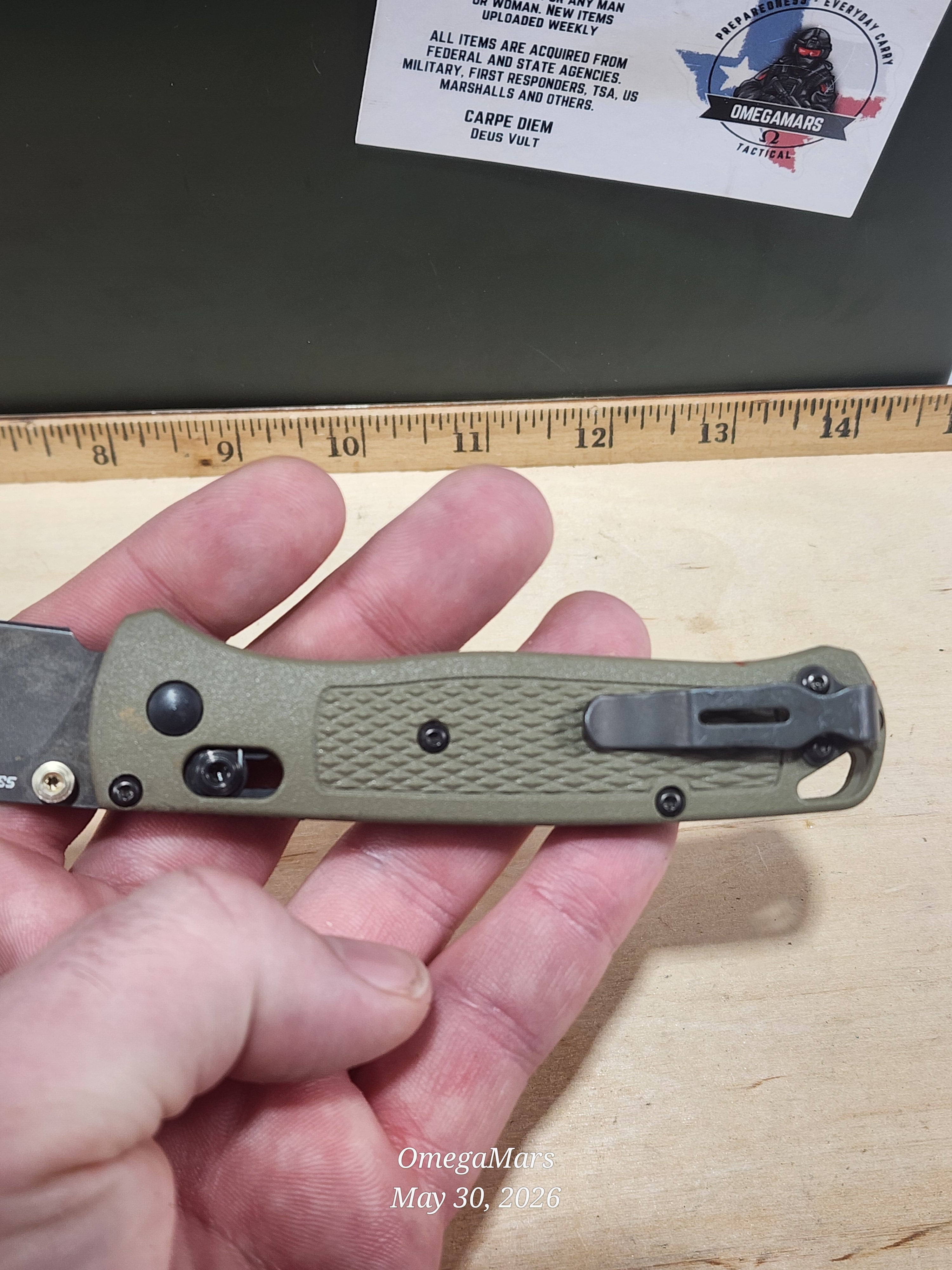 BENCHMADE 535 Bugout S30V - Light Usage - Dirty #1