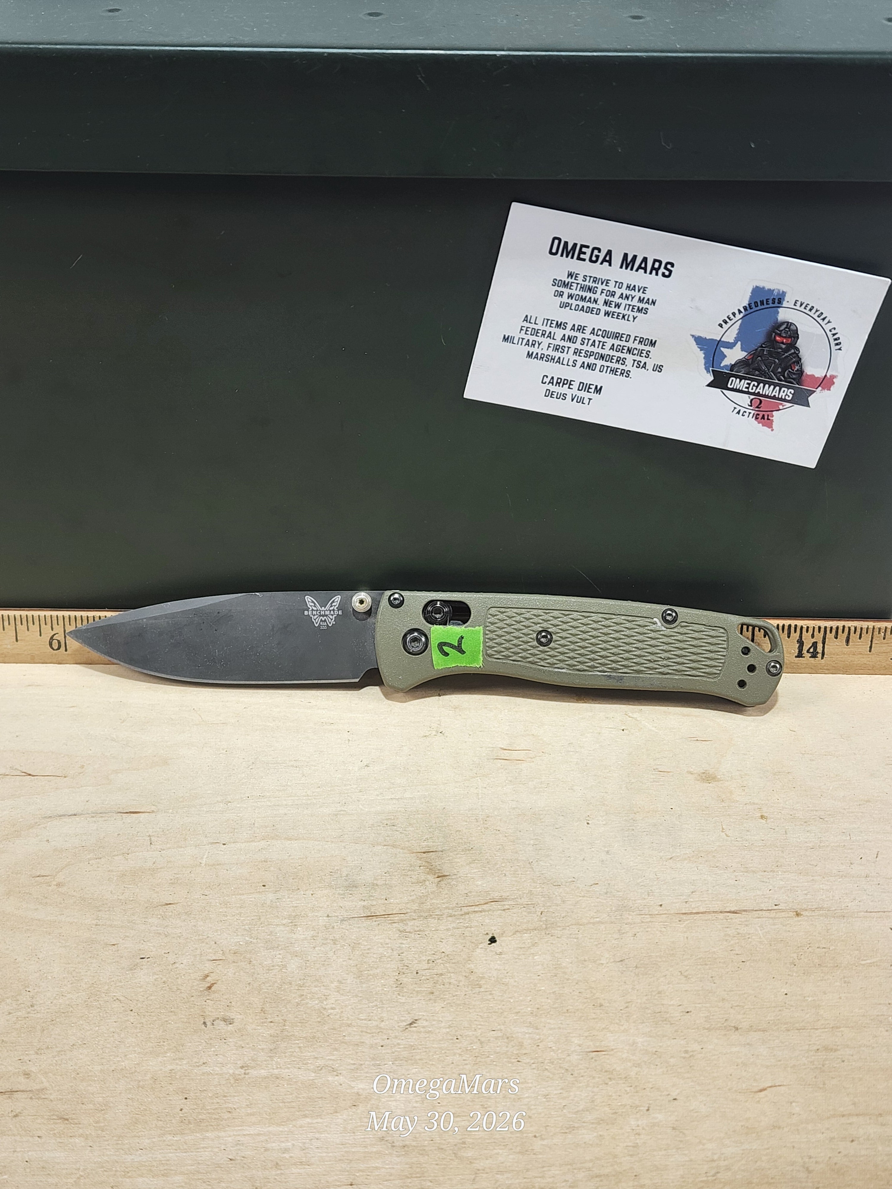 BENCHMADE 535 Bugout S30V - Light Usage - Dirty #2