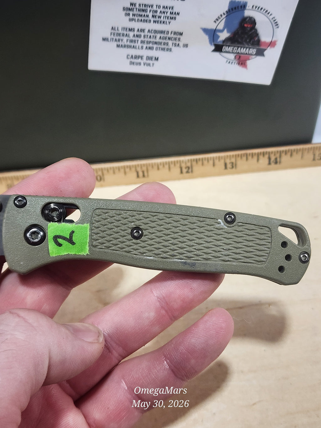 BENCHMADE 535 Bugout S30V - Light Usage - Dirty #2