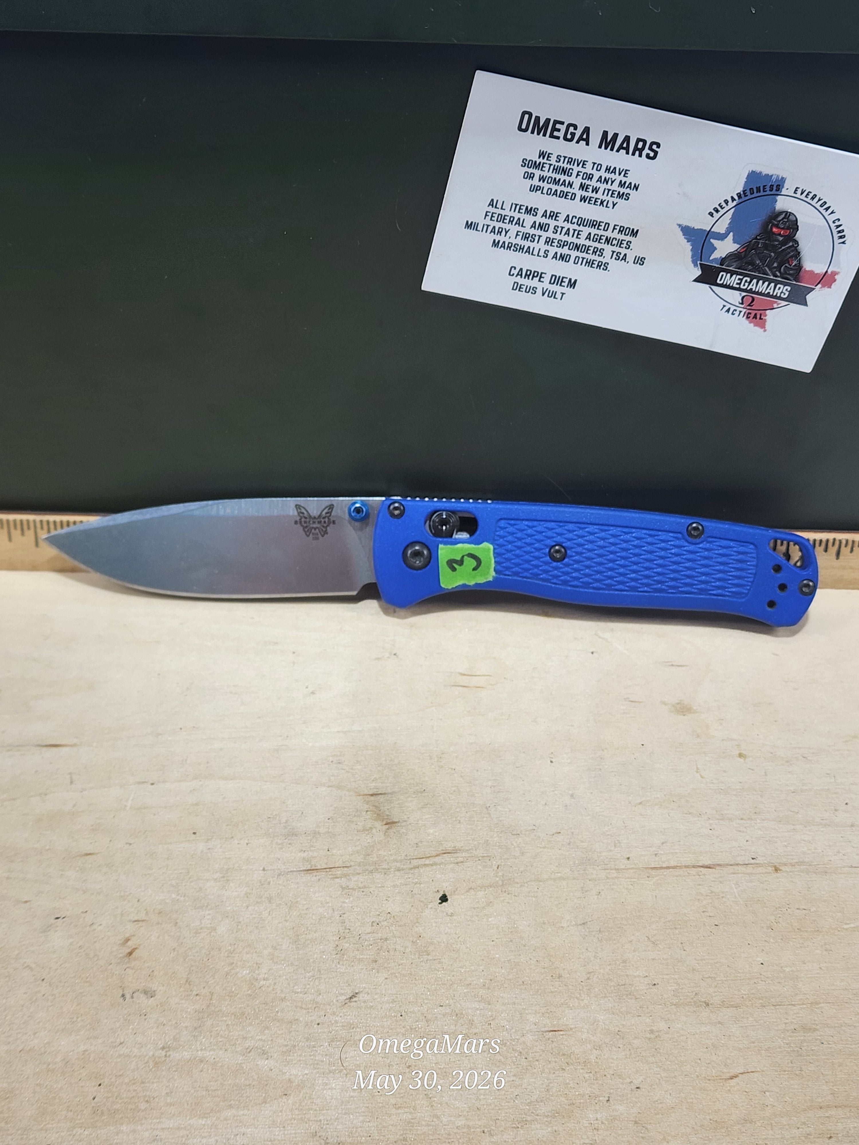 BENCHMADE 535 Bugout S30V - Light Usage - Dirty #3