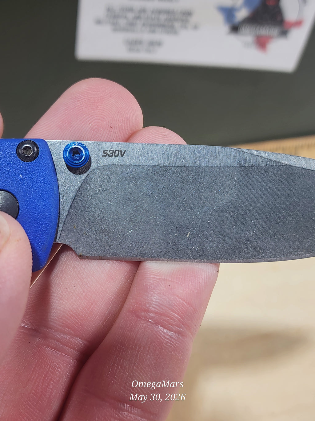 BENCHMADE 535 Bugout S30V - Light Usage - Dirty #3