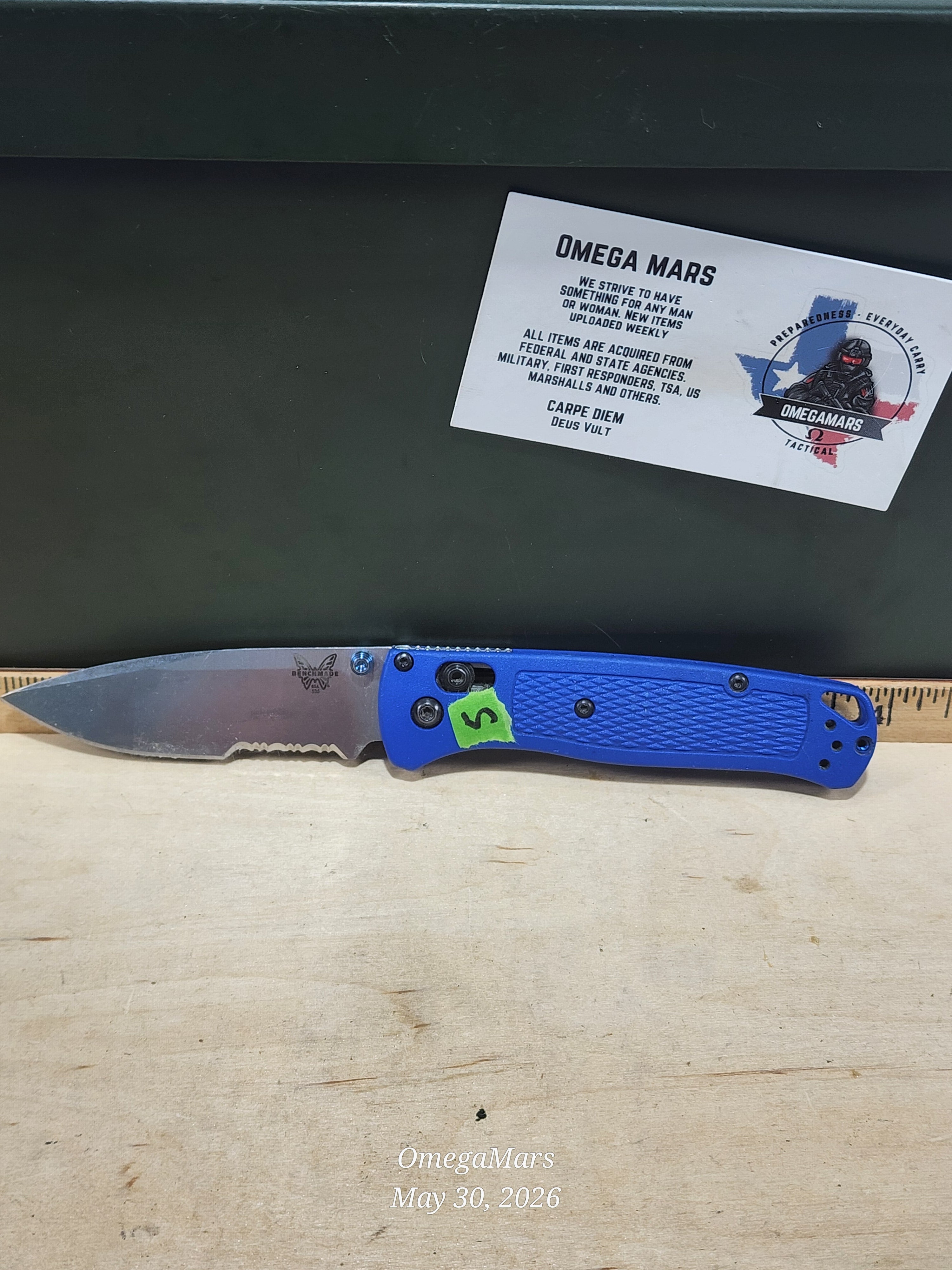 BENCHMADE 535 Bugout S30V - Light Usage - Dirty #5