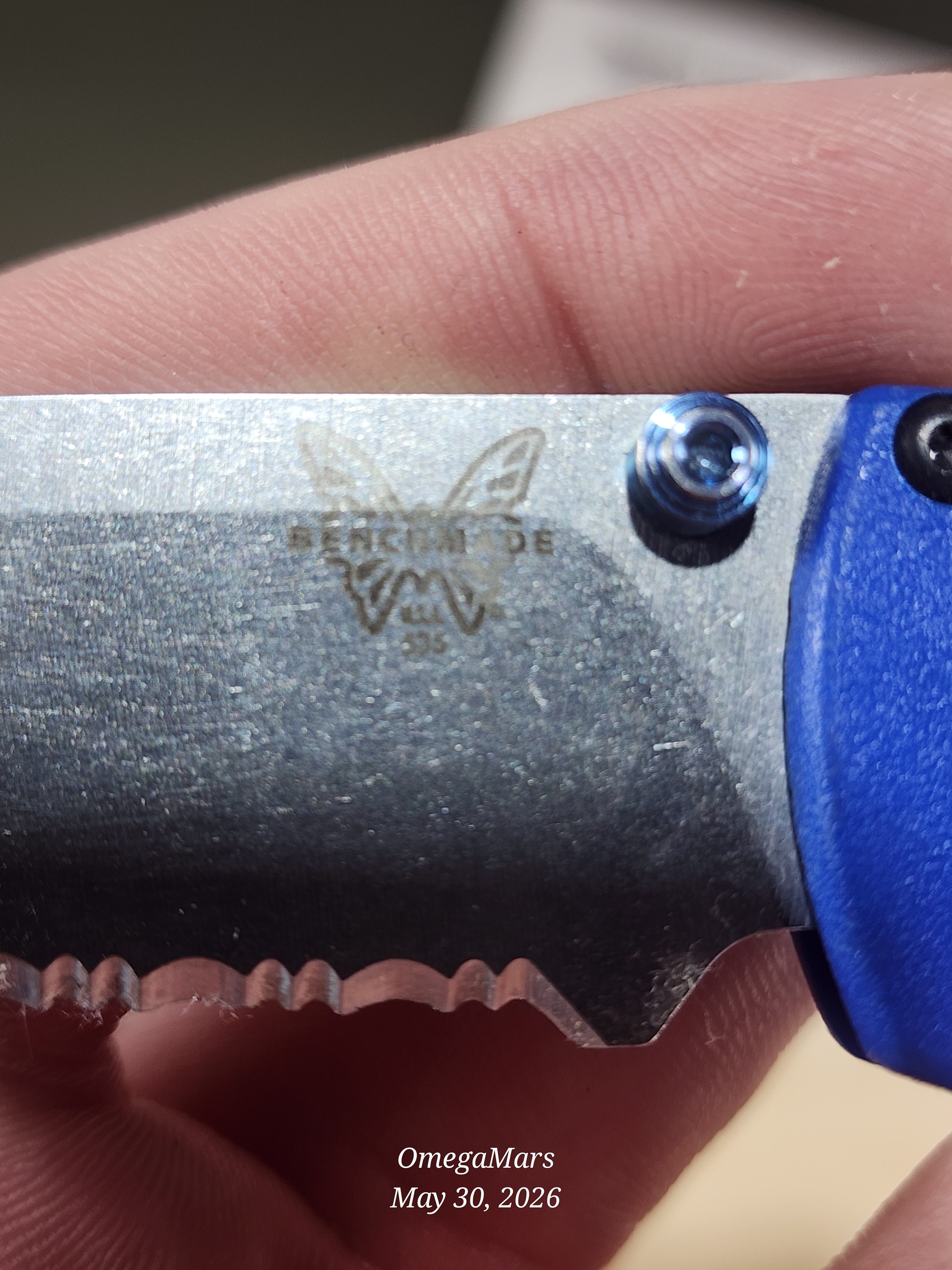 BENCHMADE 535 Bugout S30V - Light Usage - Dirty #5