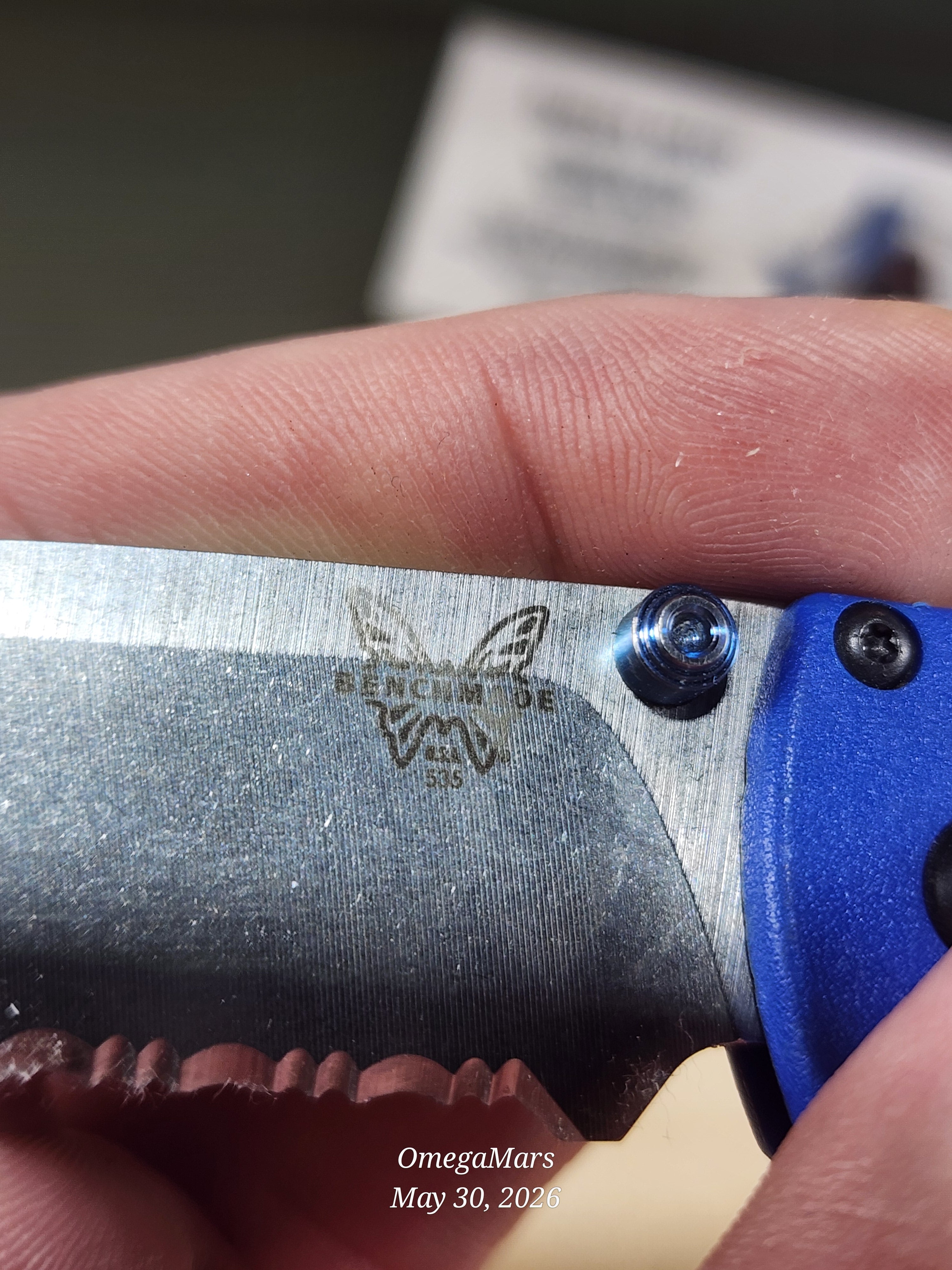 BENCHMADE 535 Bugout S30V - Light Usage - Dirty #5