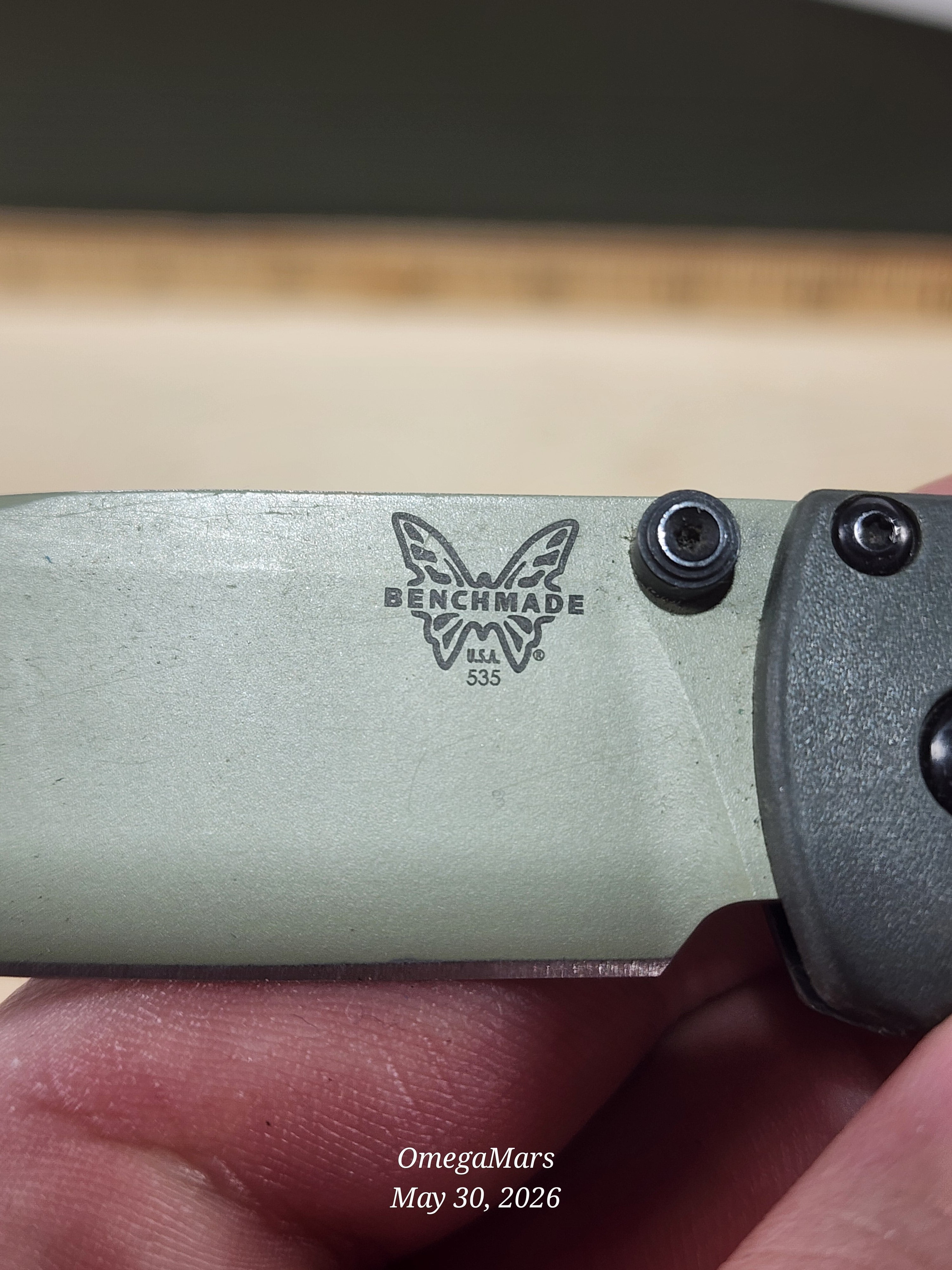 BENCHMADE 535 Bugout S30V - Light Usage - Dirty #6