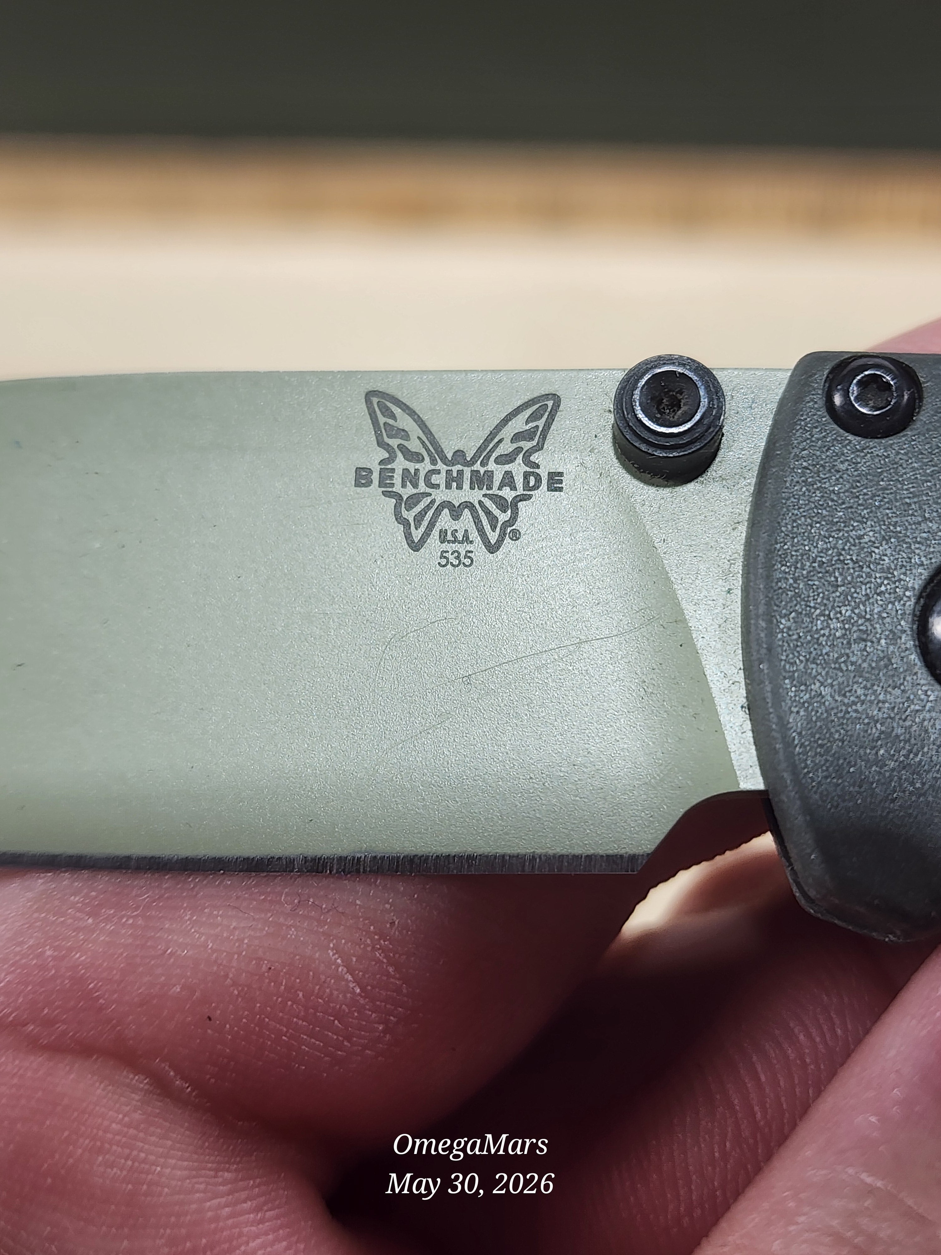 BENCHMADE 535 Bugout S30V - Light Usage - Dirty #6