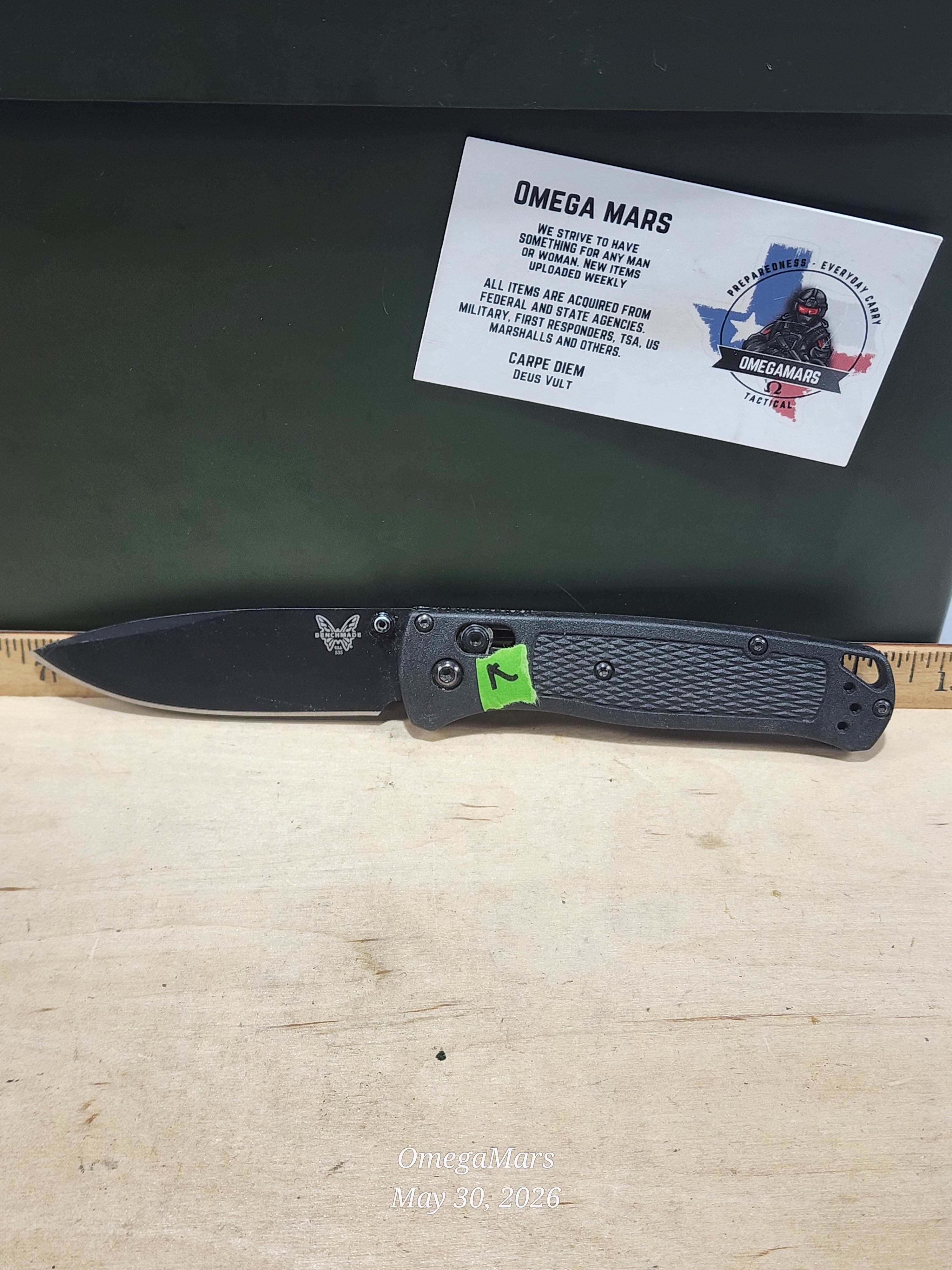 BENCHMADE 535 Bugout S30V - Light Usage - Dirty #7