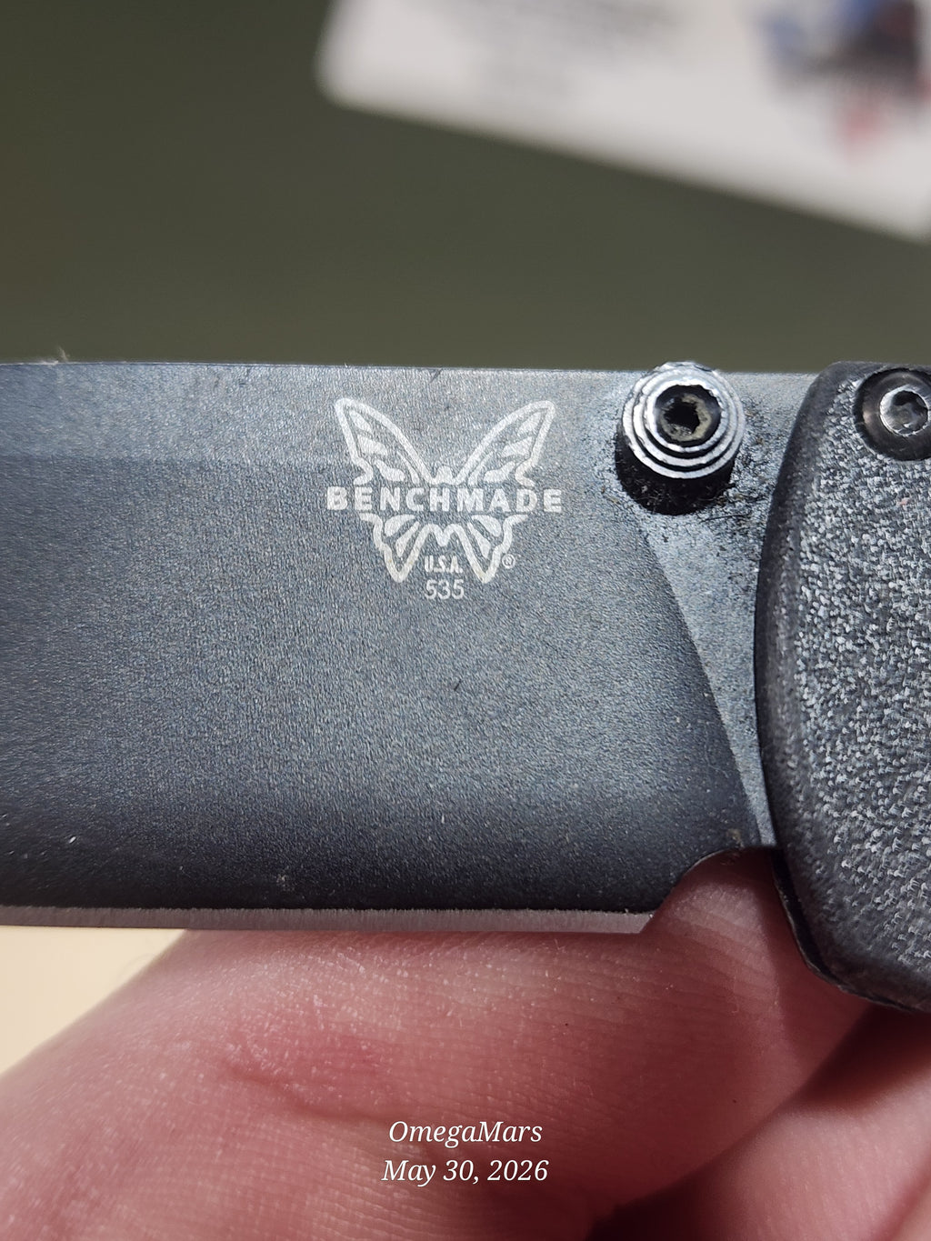 BENCHMADE 535 Bugout S30V - Light Usage - Dirty #7