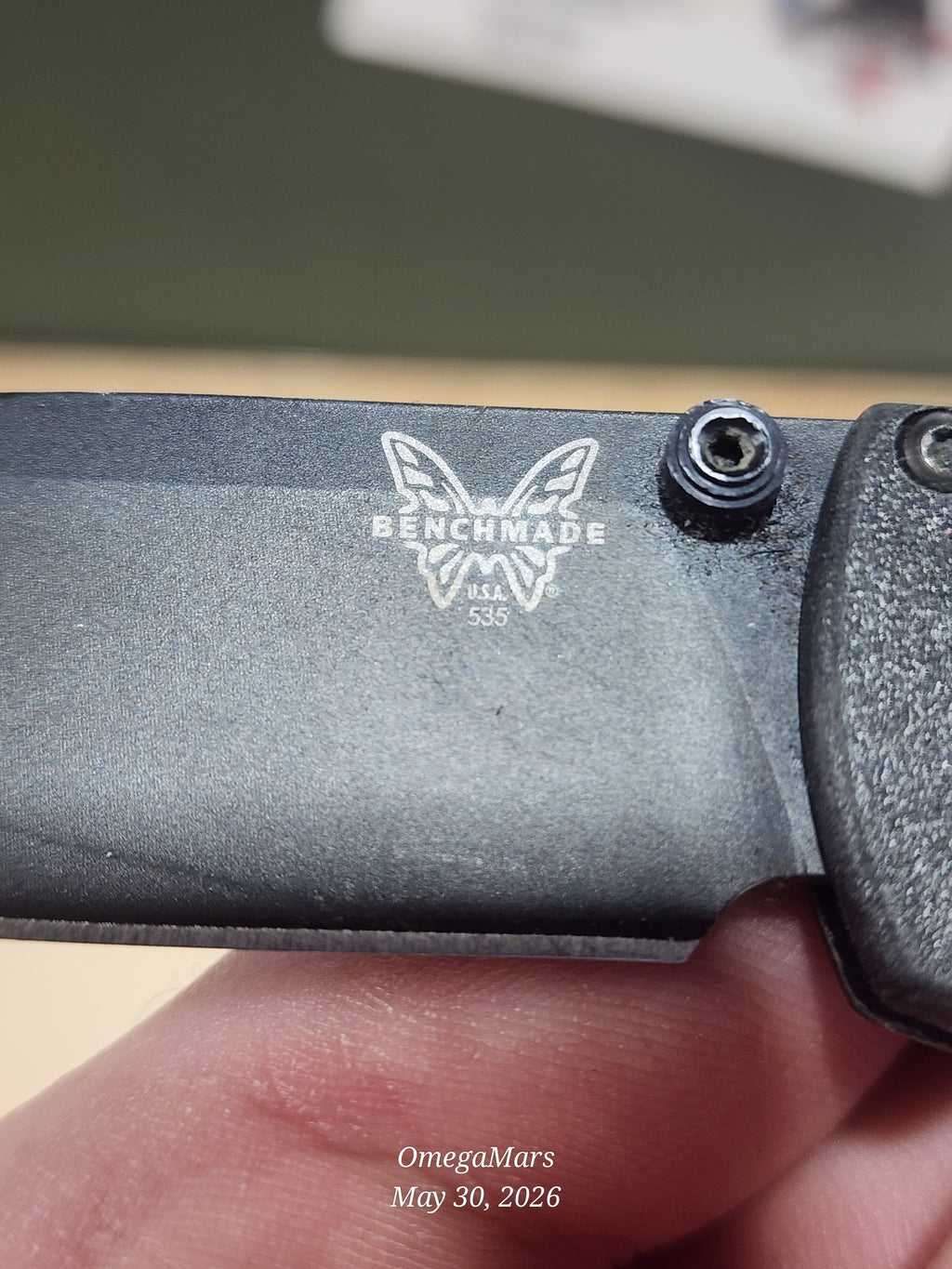 BENCHMADE 535 Bugout S30V - Light Usage - Dirty #7