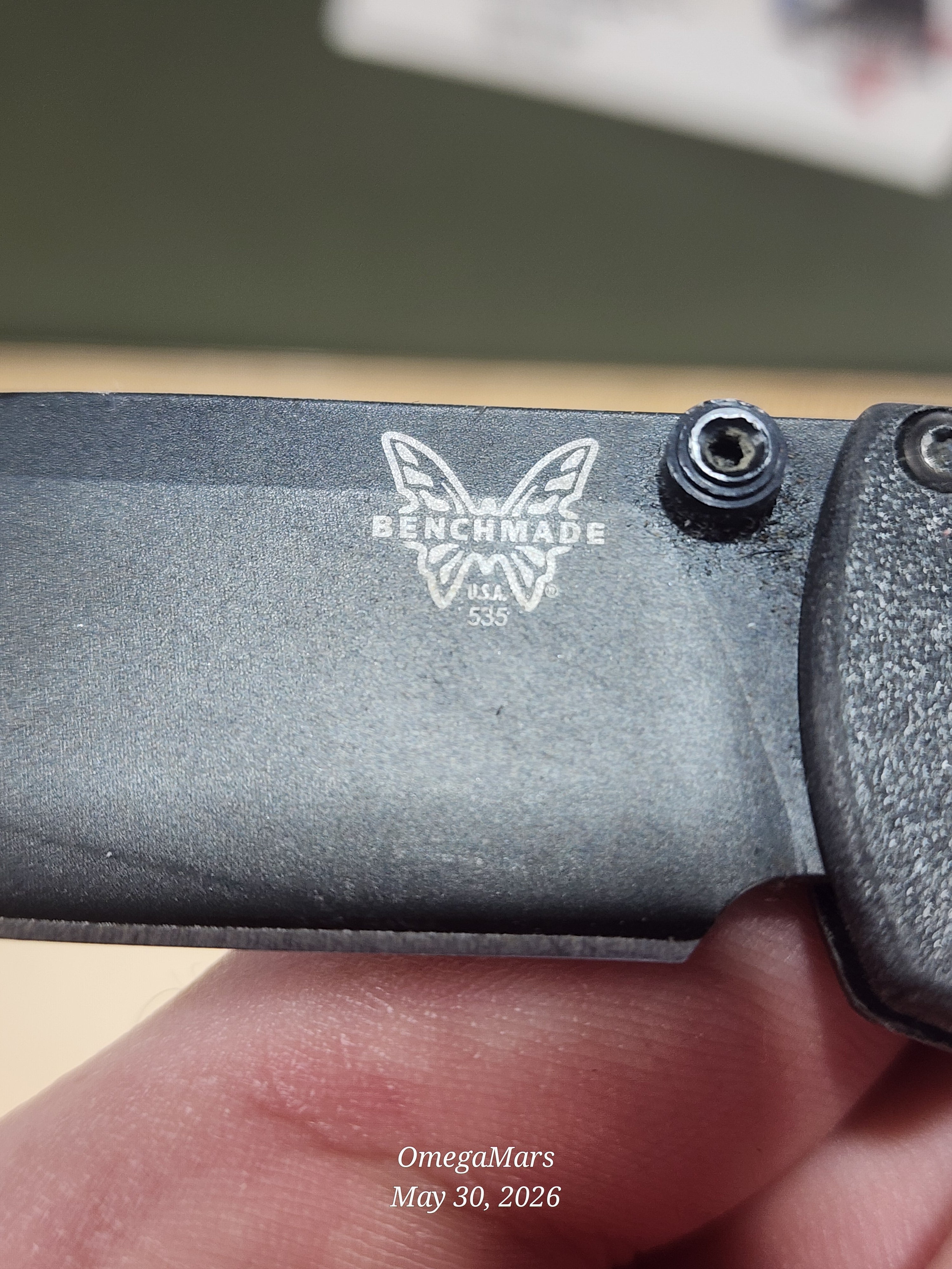 BENCHMADE 535 Bugout S30V - Light Usage - Dirty #7