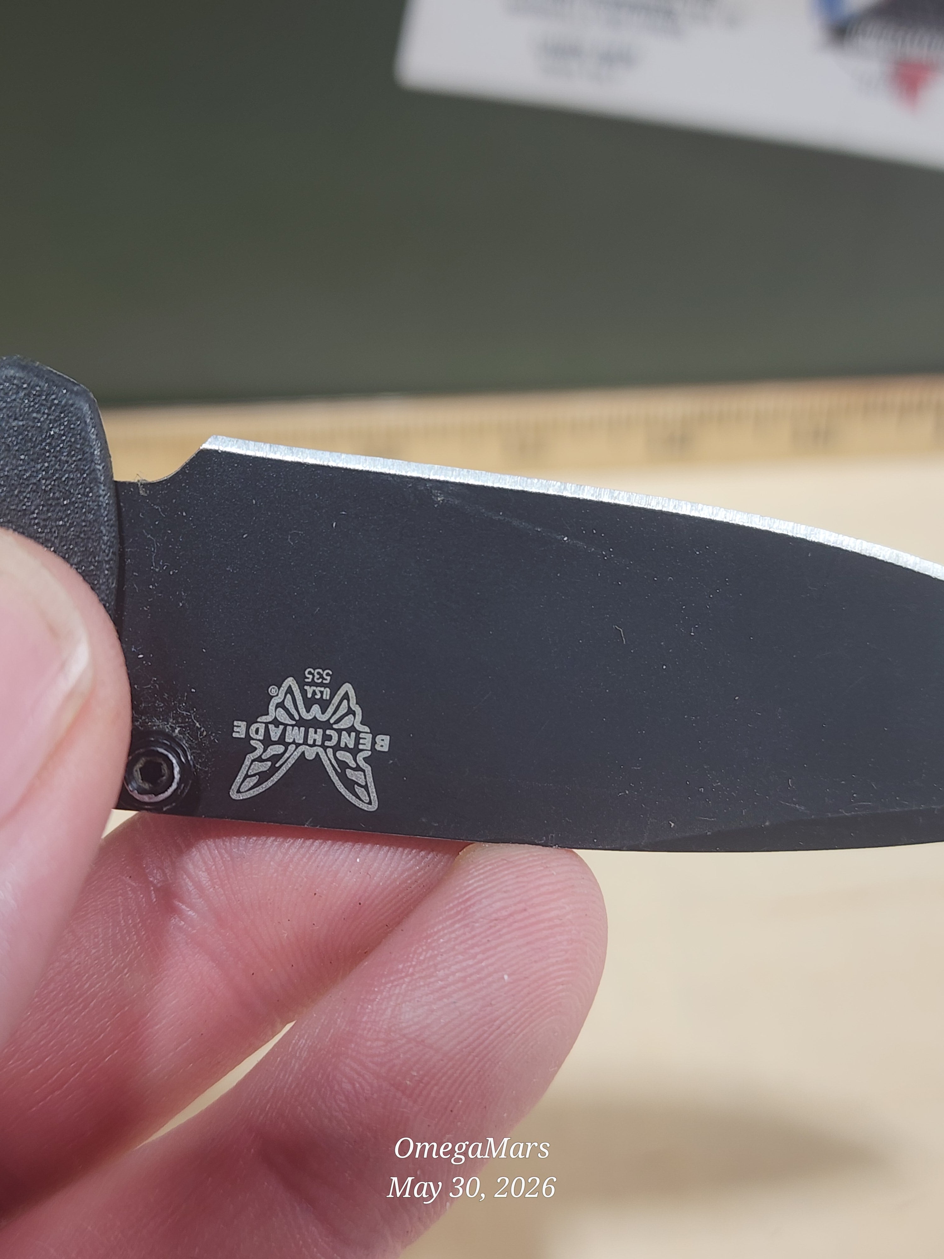 BENCHMADE 535 Bugout S30V - Light Usage - Dirty #7